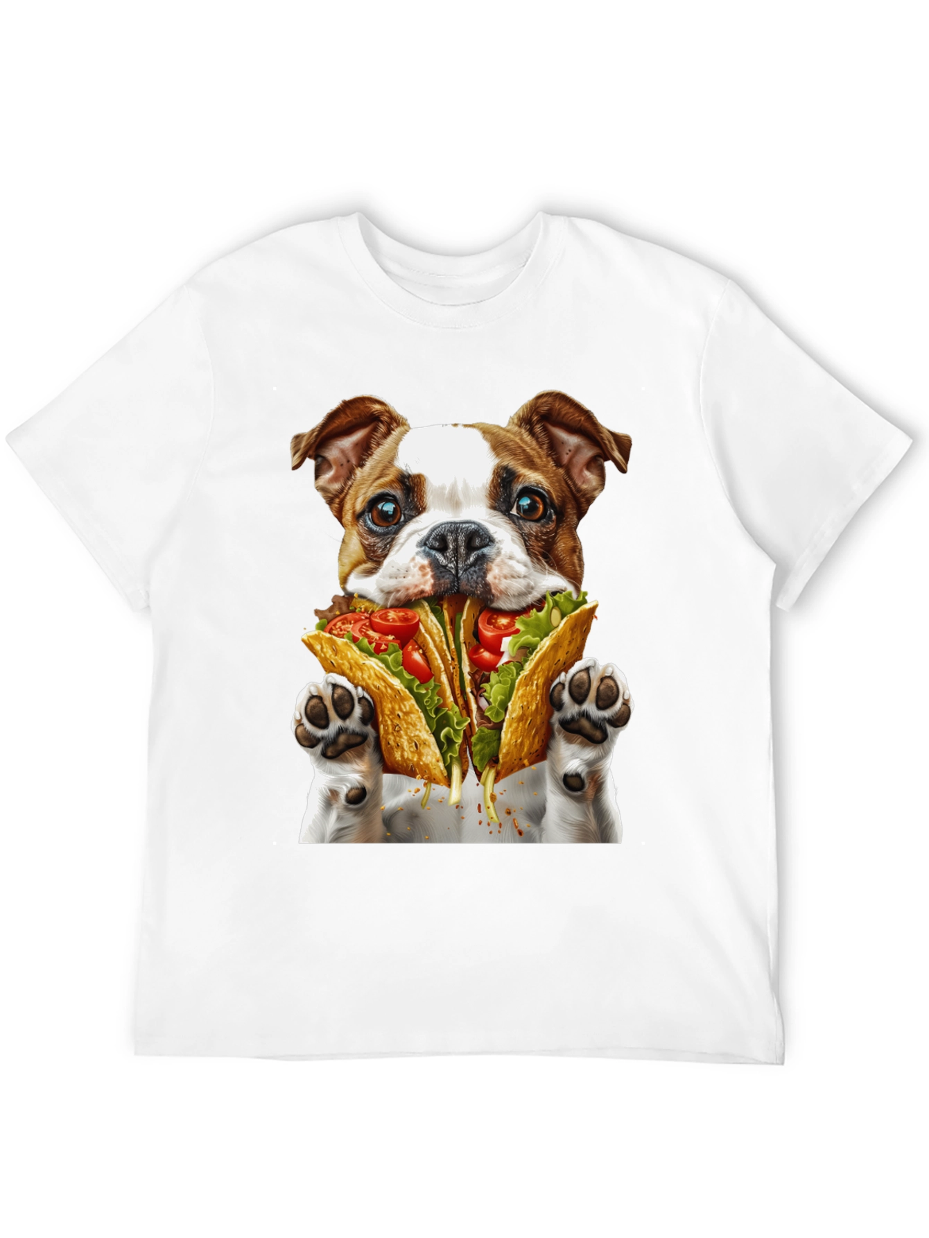 Taco Dog Graphic T-Shirt - Novelty Foodie Tee