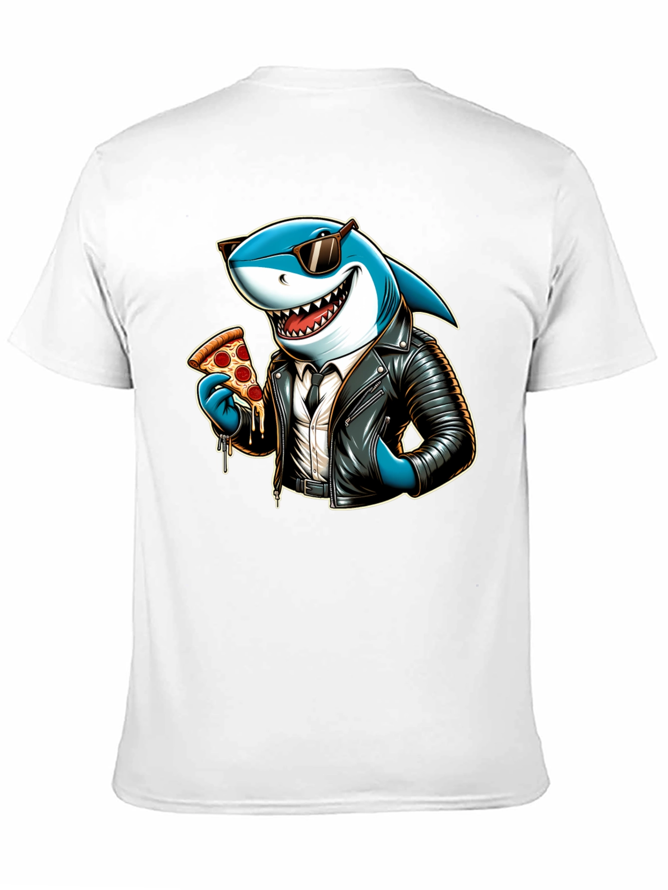 Cool Shark Pizza Graphic Tee