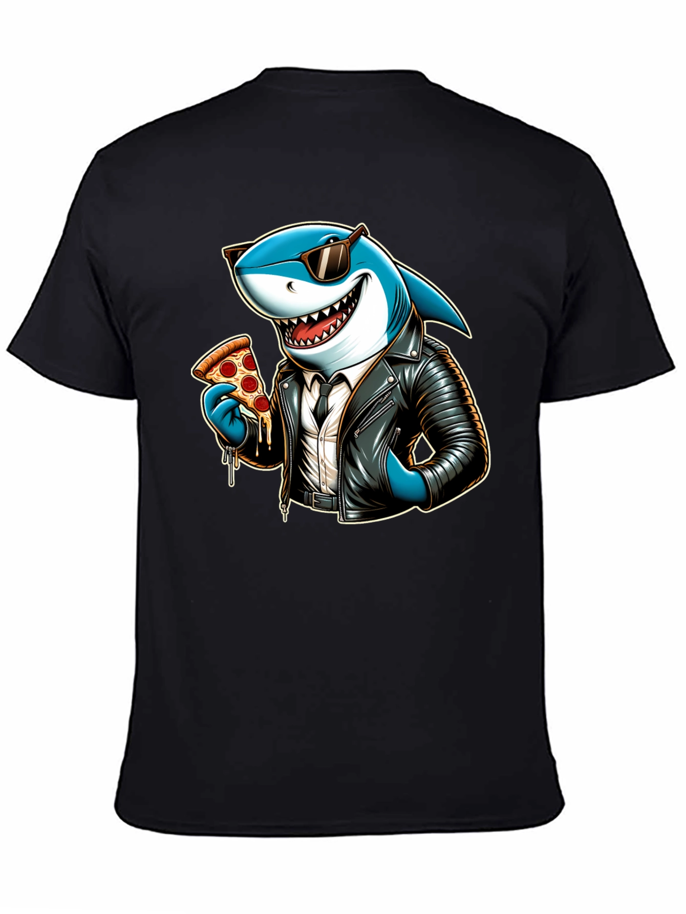 Cool Shark Pizza Graphic Tee