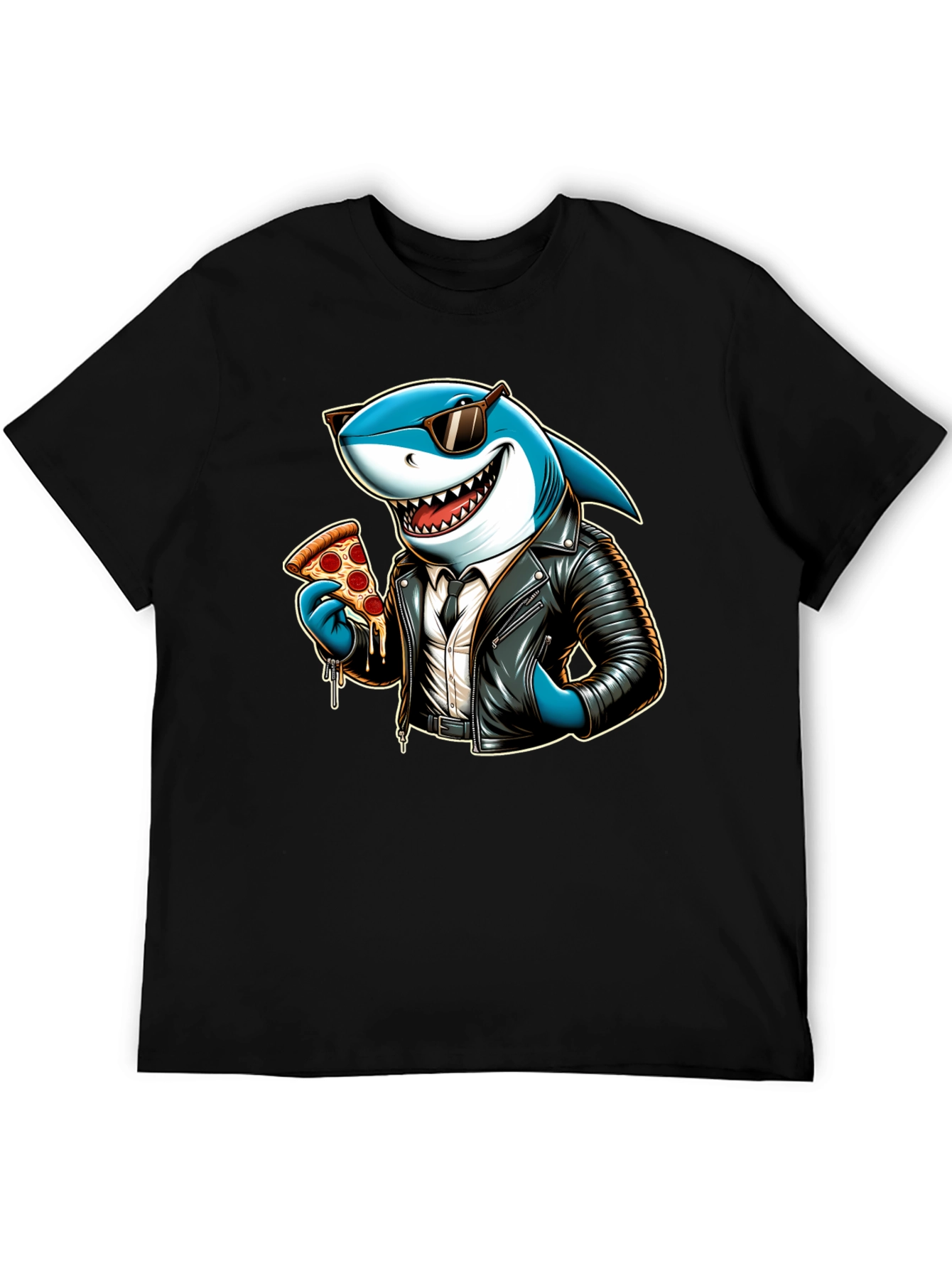 Cool Shark Pizza Graphic Tee