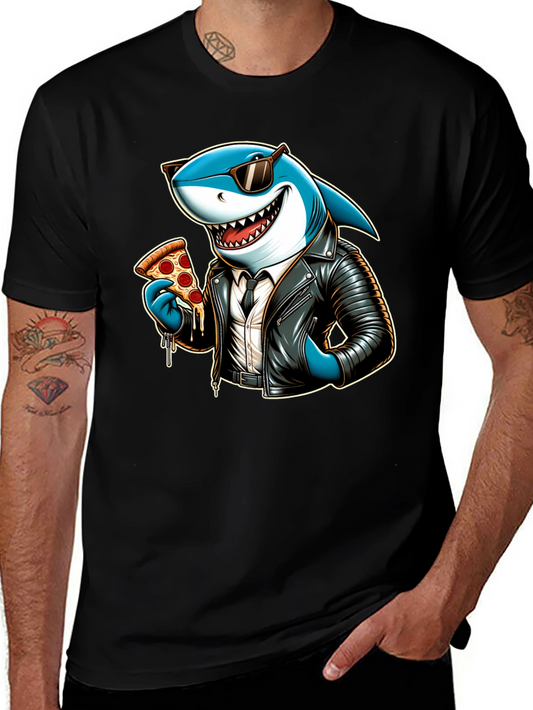Cool Shark Pizza Graphic Tee