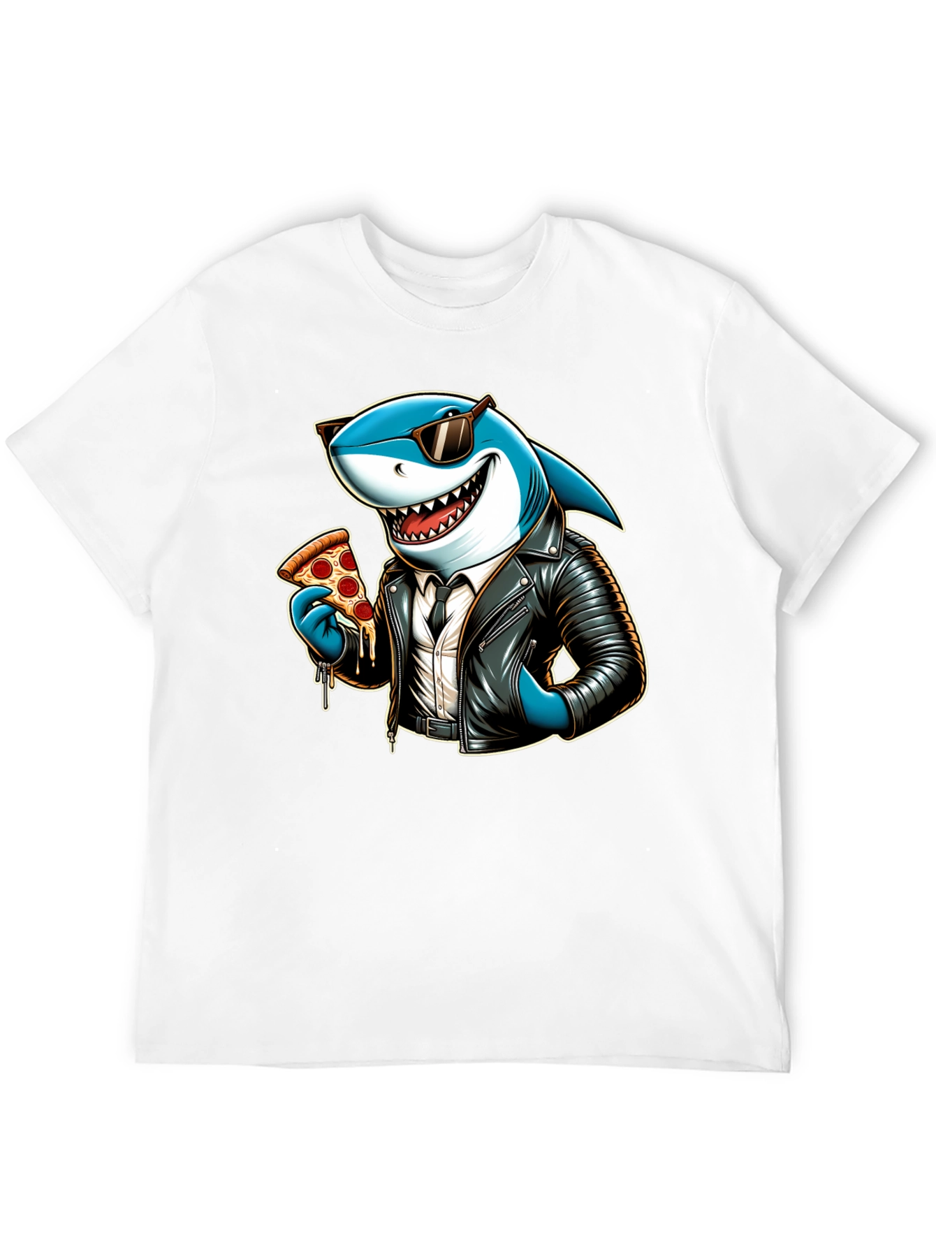 Cool Shark Pizza Graphic Tee