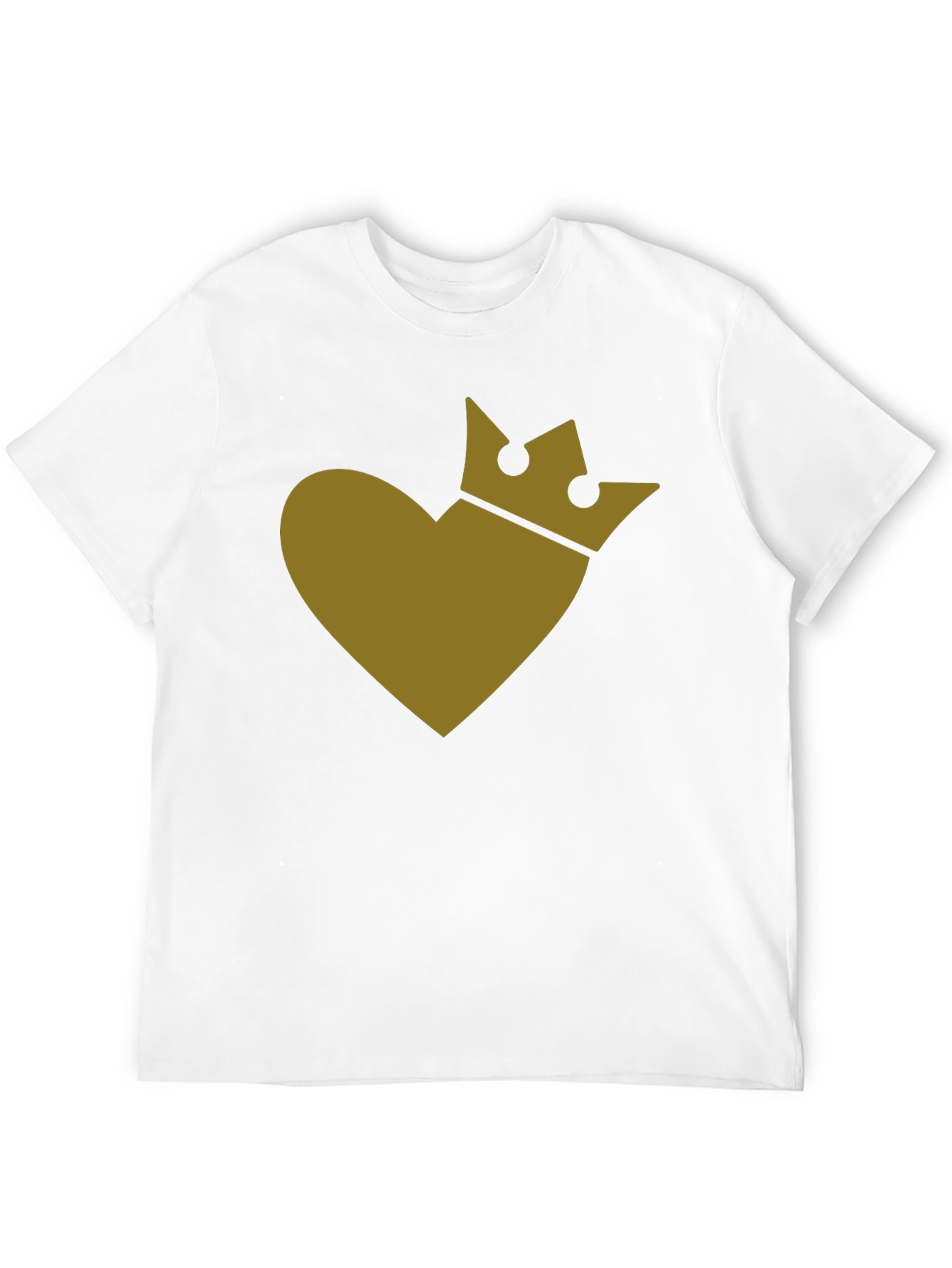 King Heart Tee - Stylish Crown Heart Graphic T-Shirt