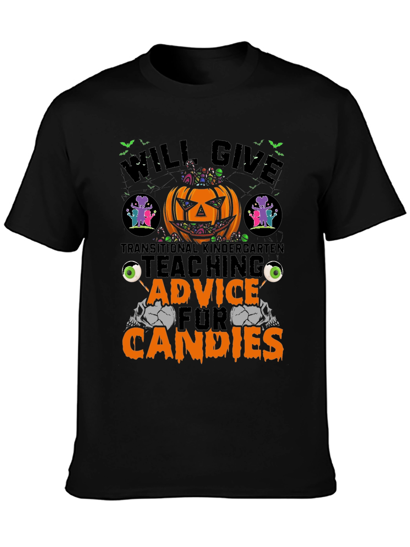 Halloween Teacher T-Shirt: Teaching Advice for Candies