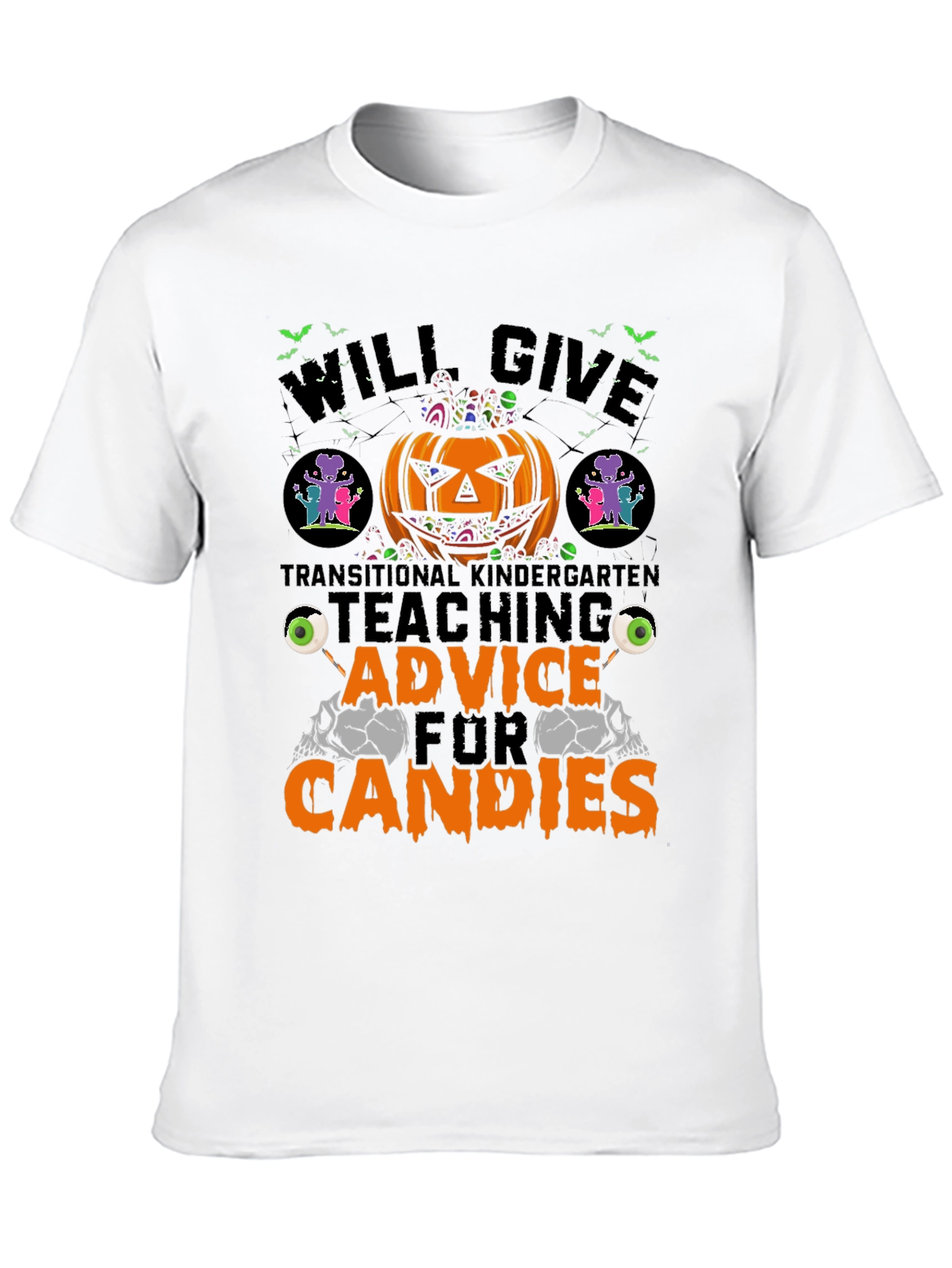 Halloween Teacher T-Shirt: Teaching Advice for Candies