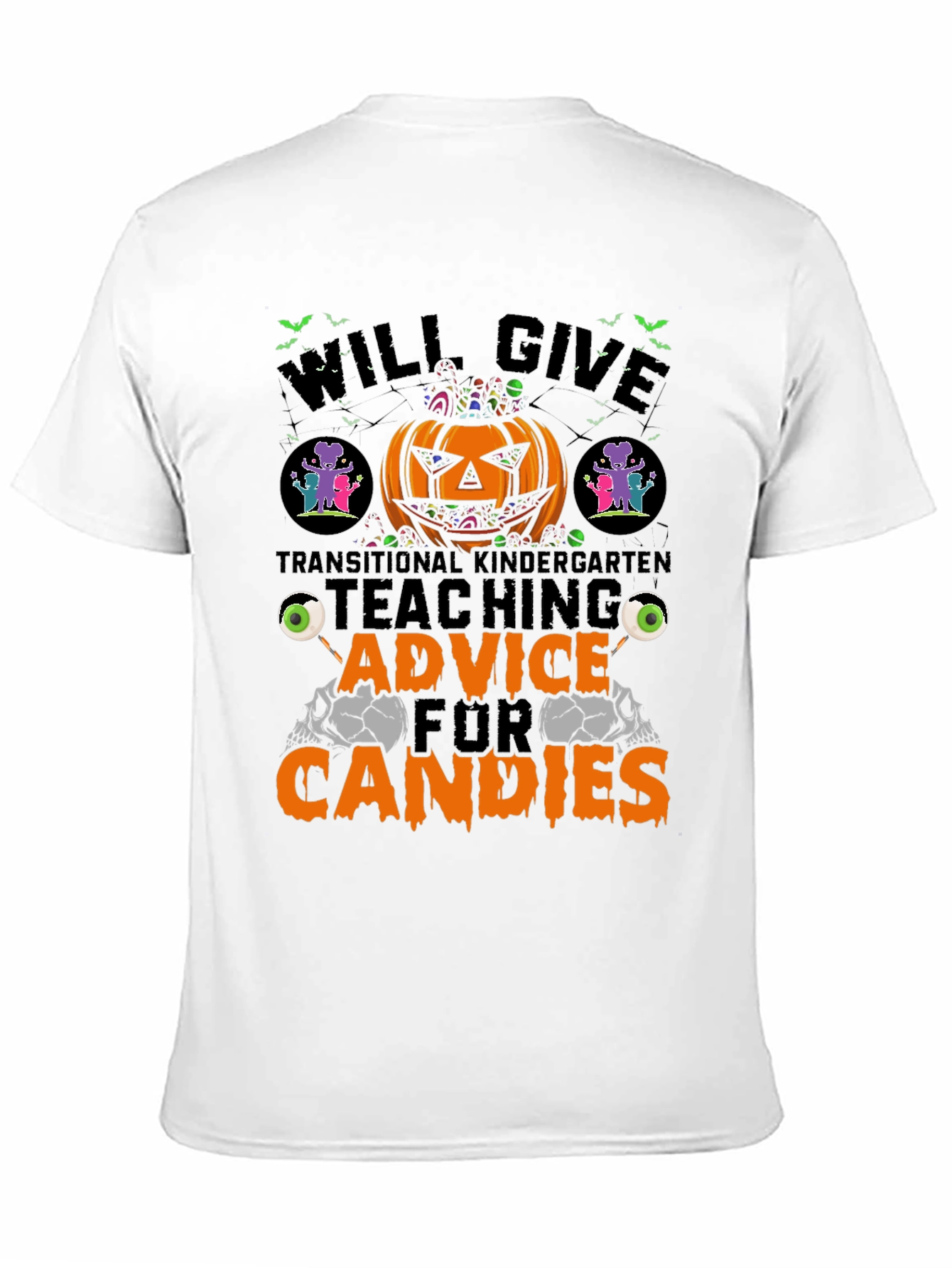 Halloween Teacher T-Shirt: Teaching Advice for Candies