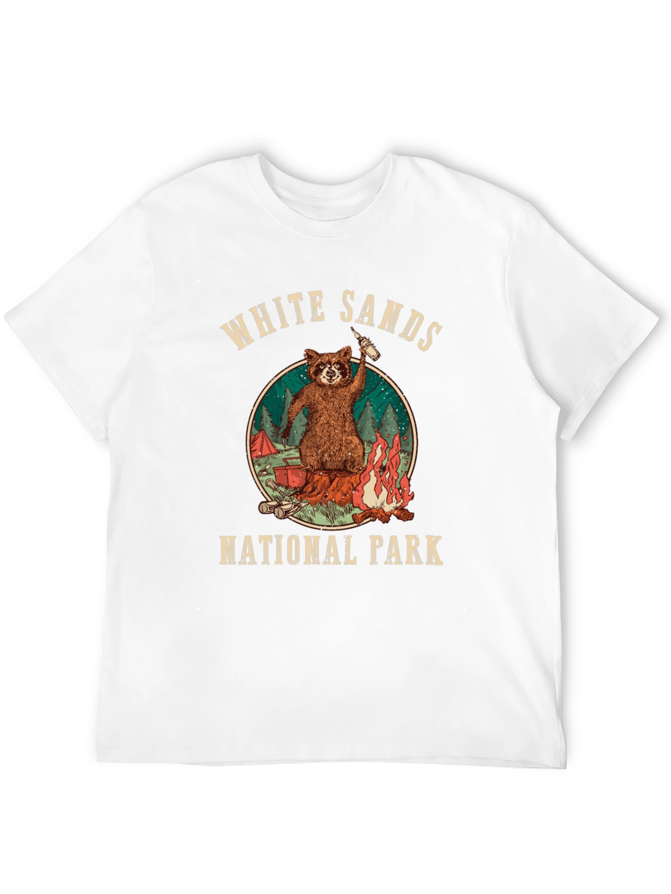White Sands National Park Raccoon T-Shirt