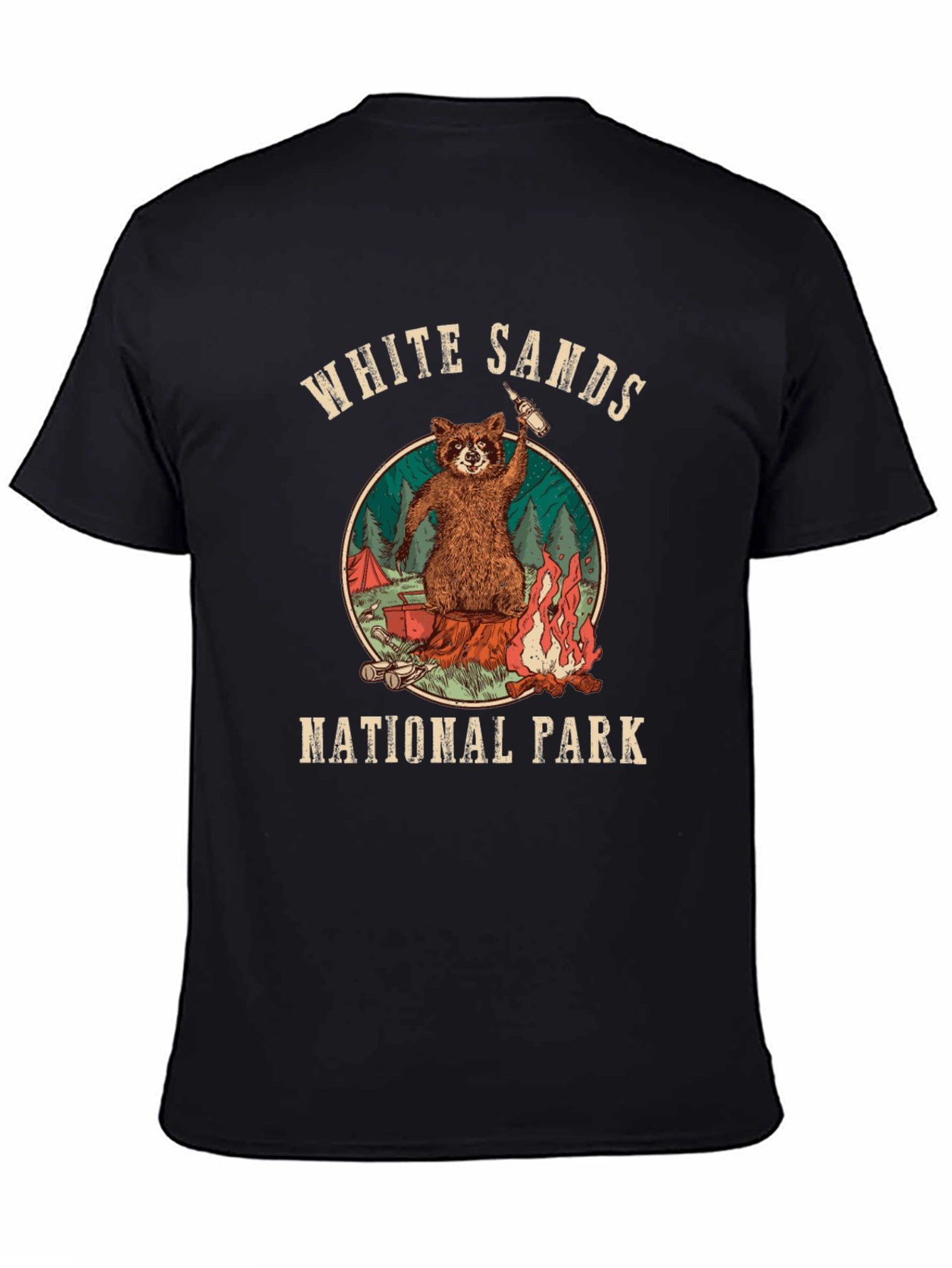 White Sands National Park Raccoon T-Shirt