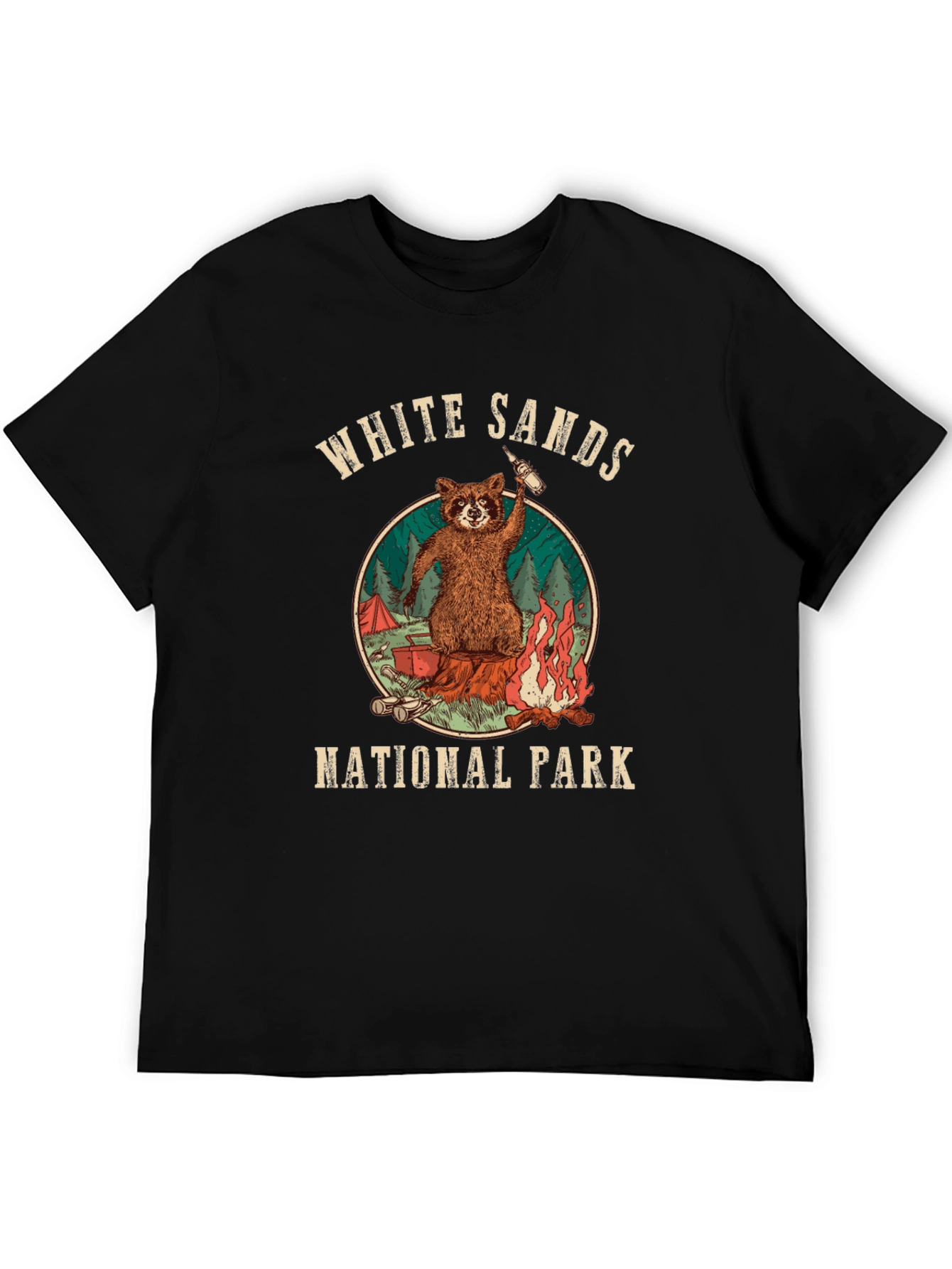 White Sands National Park Raccoon T-Shirt