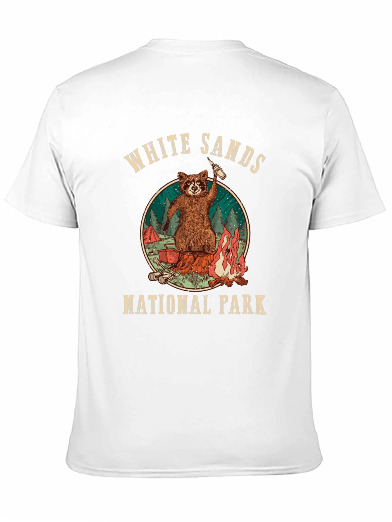 White Sands National Park Raccoon T-Shirt