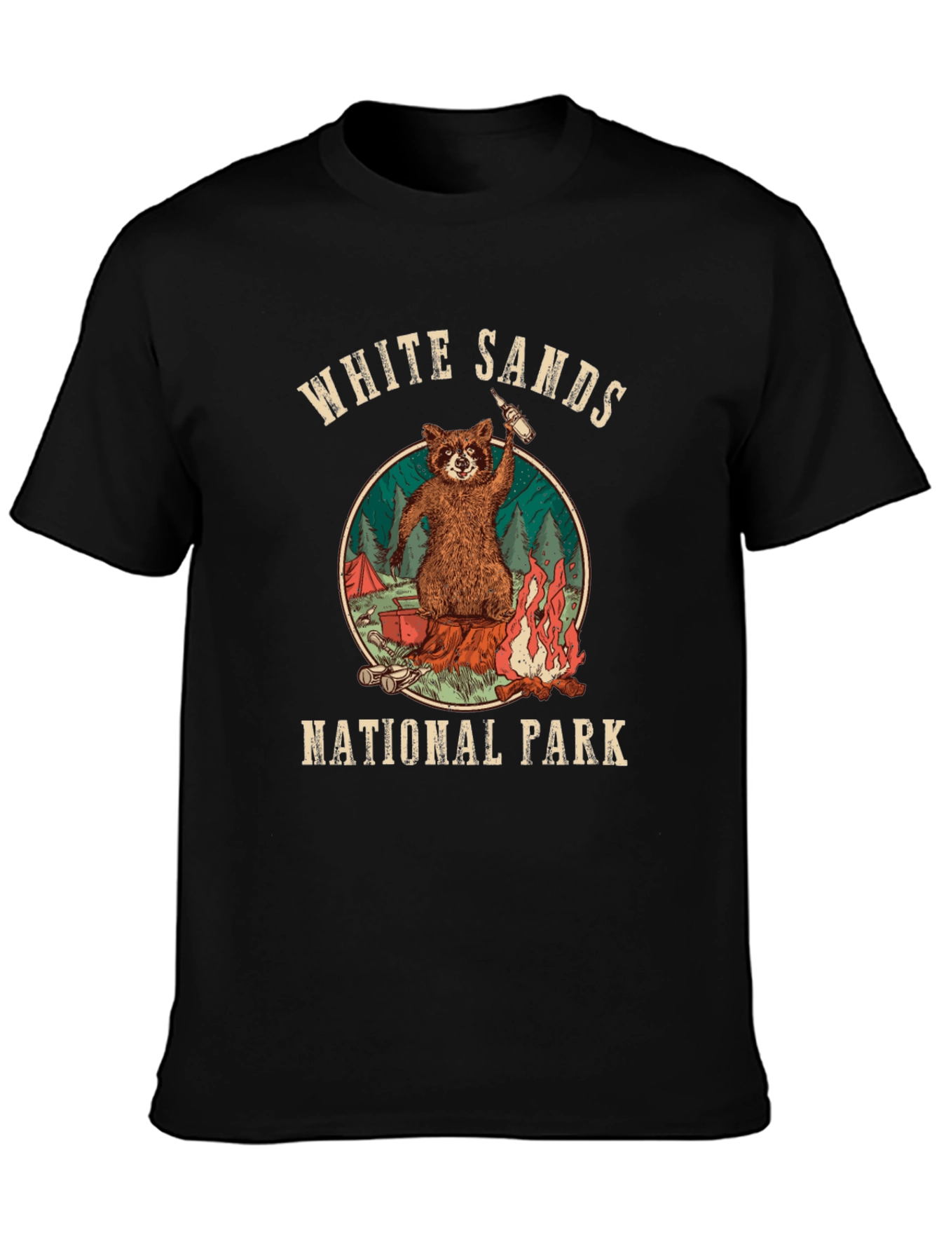 White Sands National Park Raccoon T-Shirt
