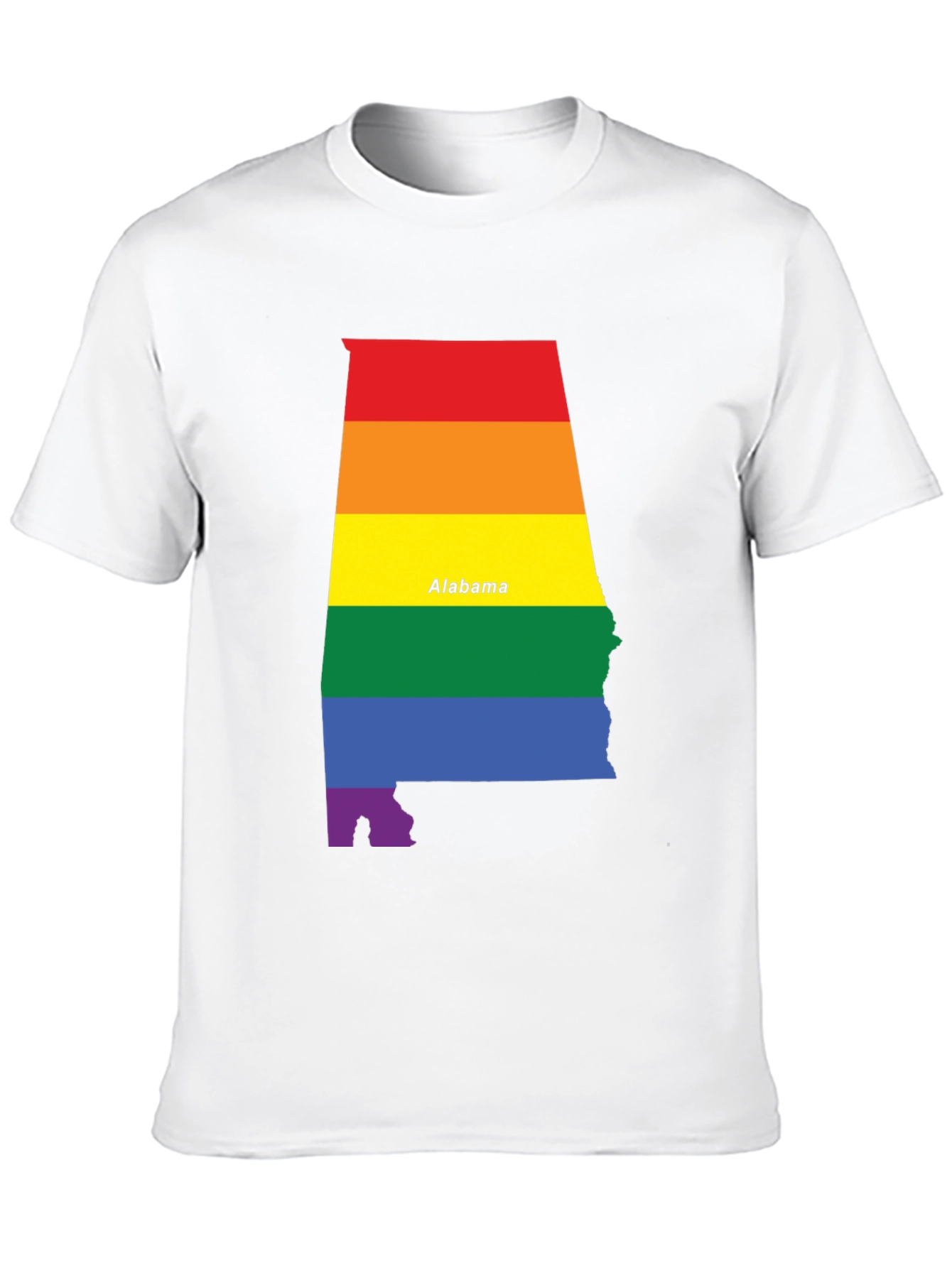 Alabama Pride T-Shirt - Rainbow State Pride