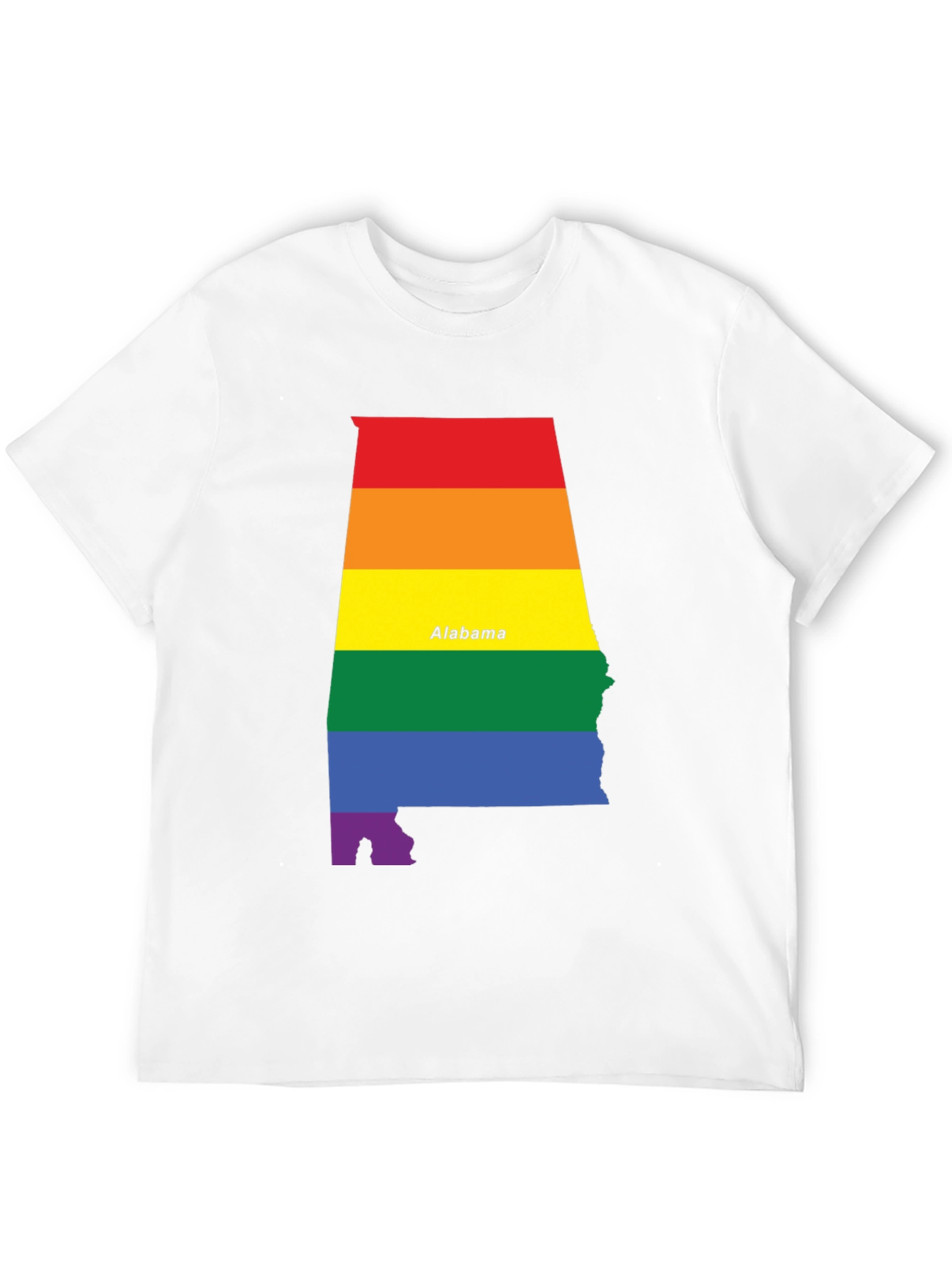 Alabama Pride T-Shirt - Rainbow State Pride