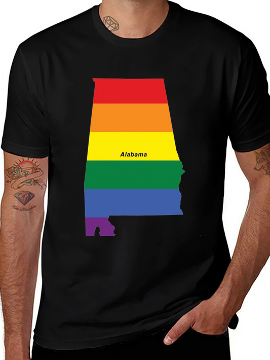 Alabama Pride T-Shirt - Rainbow State Pride