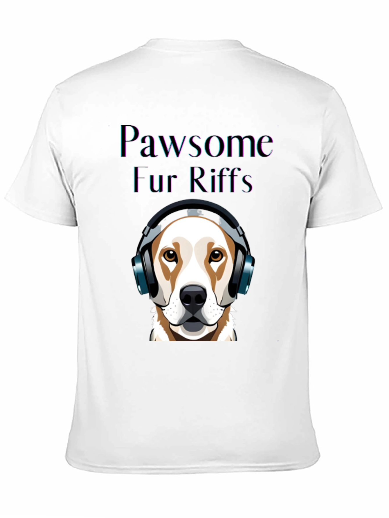 Pawsome Fur Riffs T-Shirt: Dog Lovers Music Tee