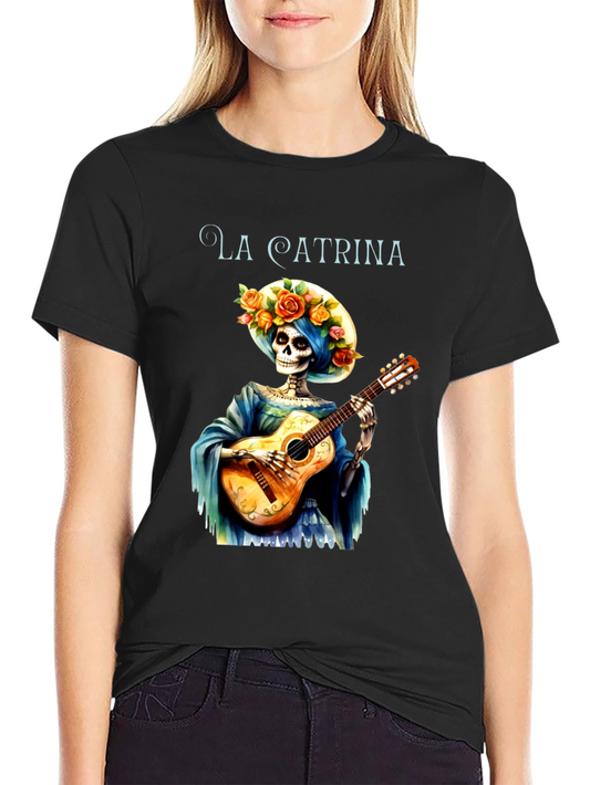 La Catrina Guitarist Graphic T-Shirt