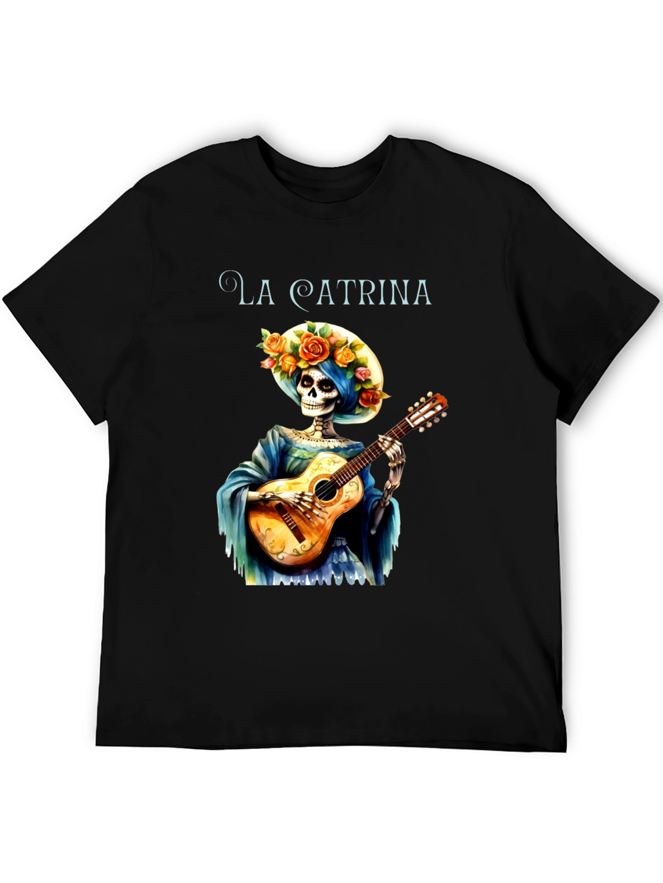 La Catrina Guitarist Graphic T-Shirt