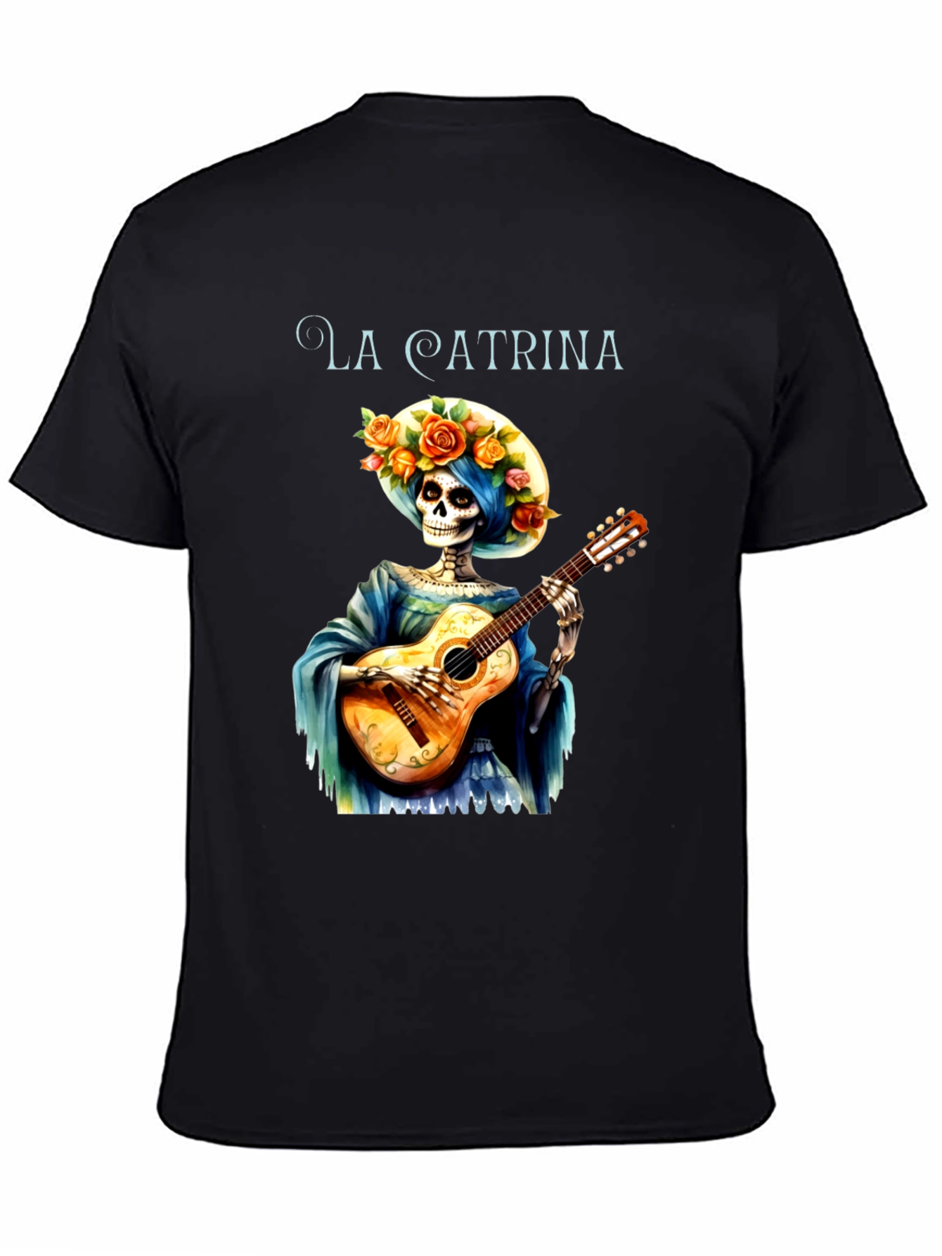 La Catrina Guitarist Graphic T-Shirt