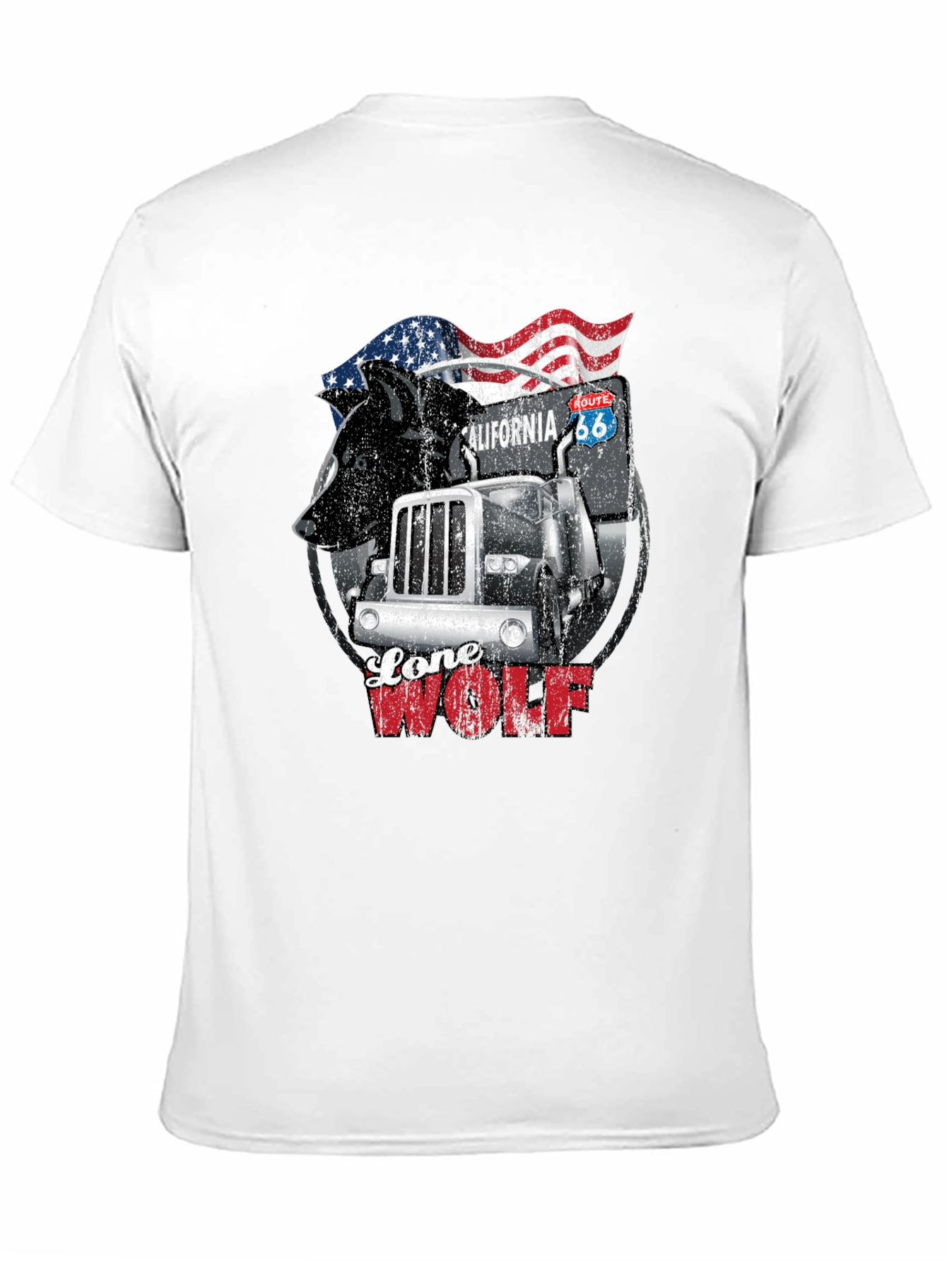 Lone Wolf Trucker T-Shirt - Route 66