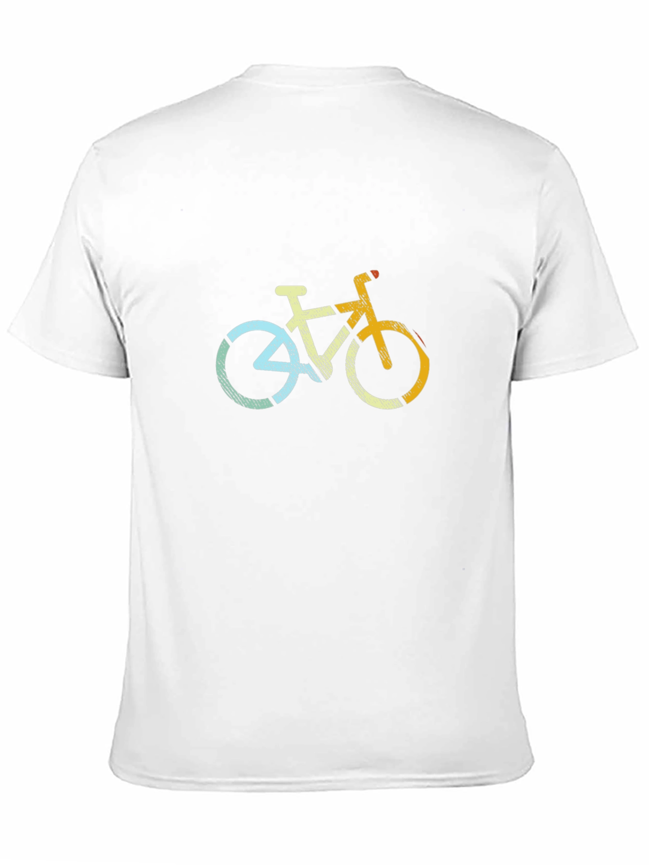 Retro Bicycle Graphic Tee - Casual Cotton T-Shirt