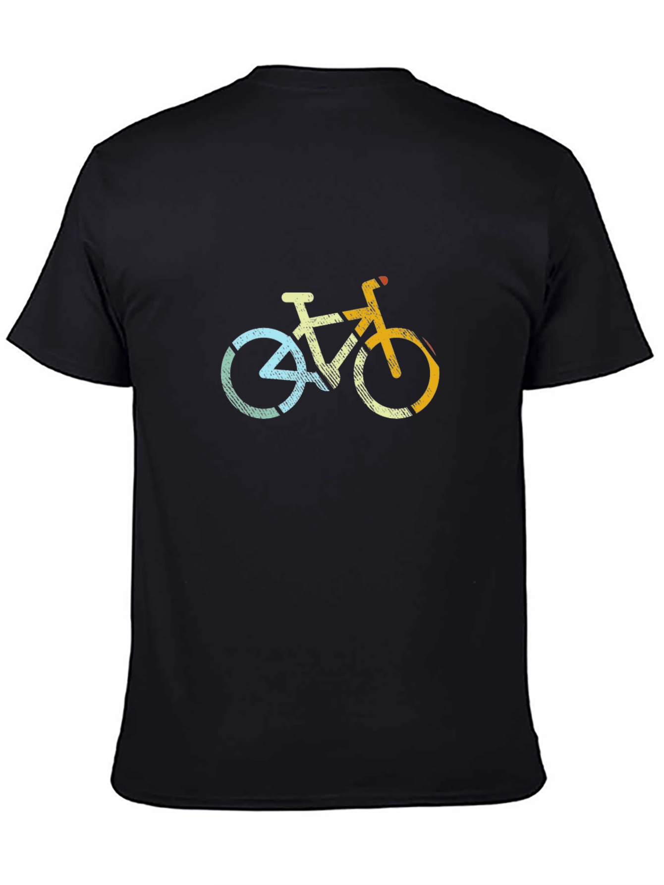 Retro Bicycle Graphic Tee - Casual Cotton T-Shirt