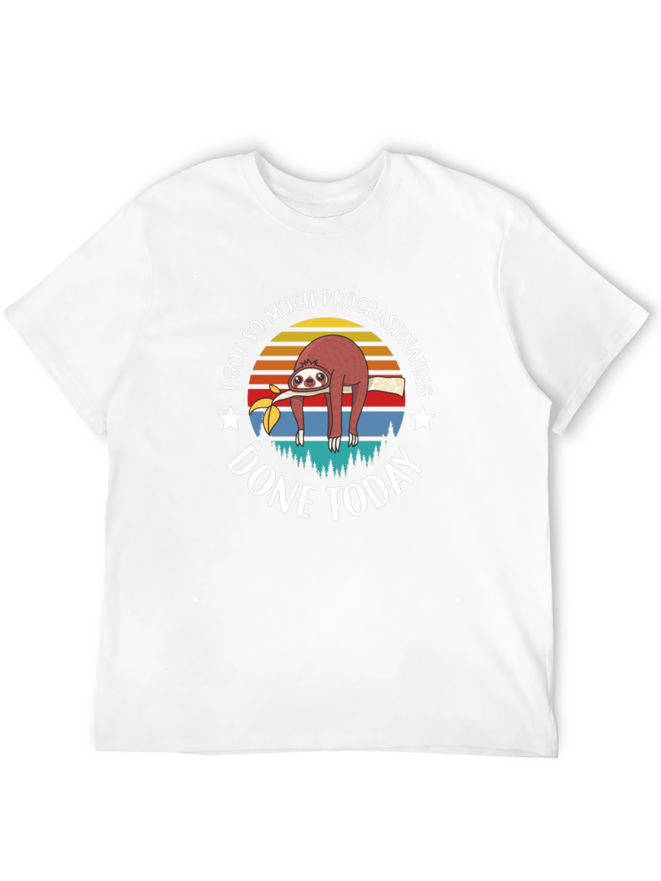 Funny Sloth Procrastination T-Shirt
