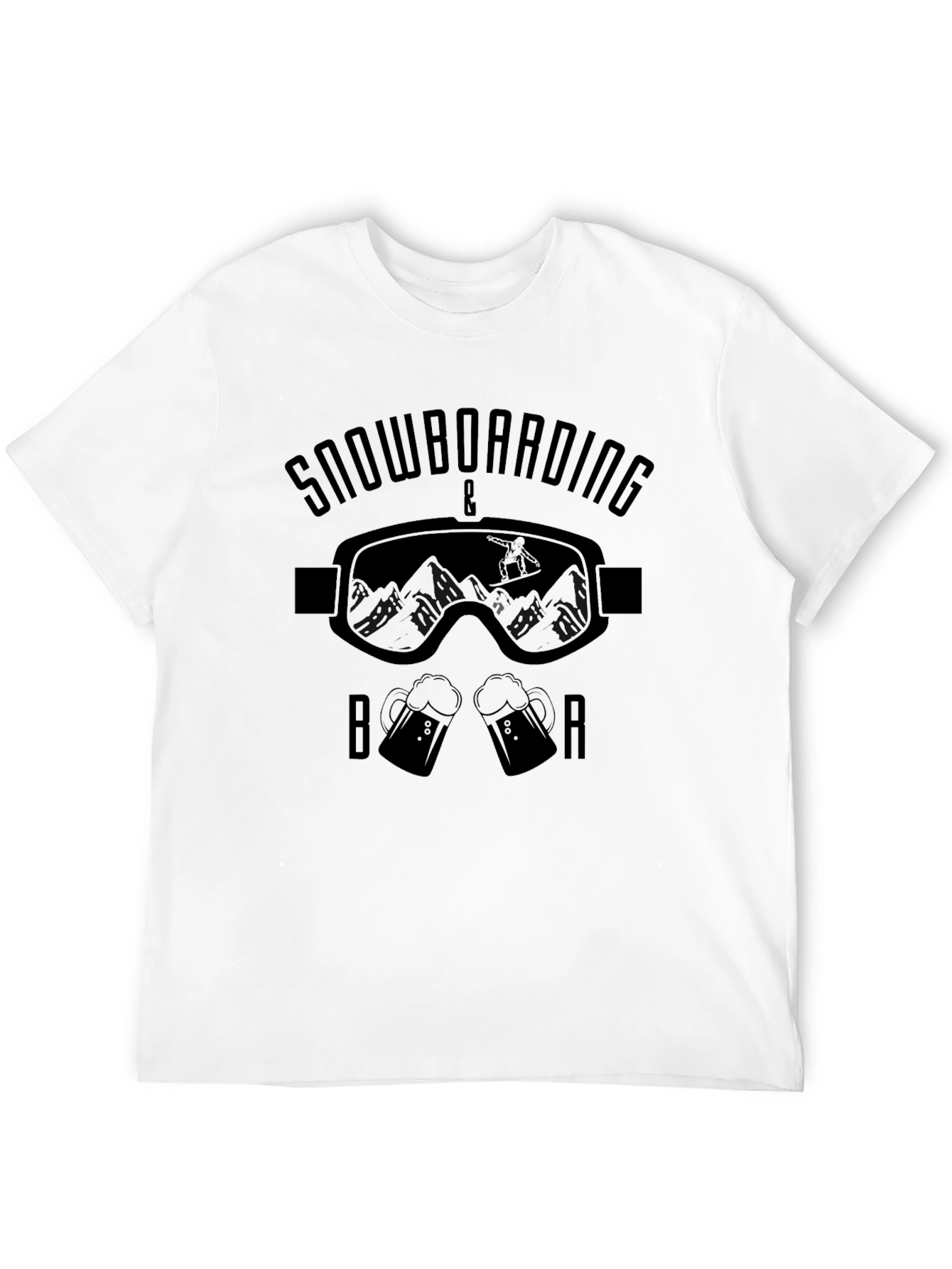 Snowboarding & Beer Graphic T-Shirt