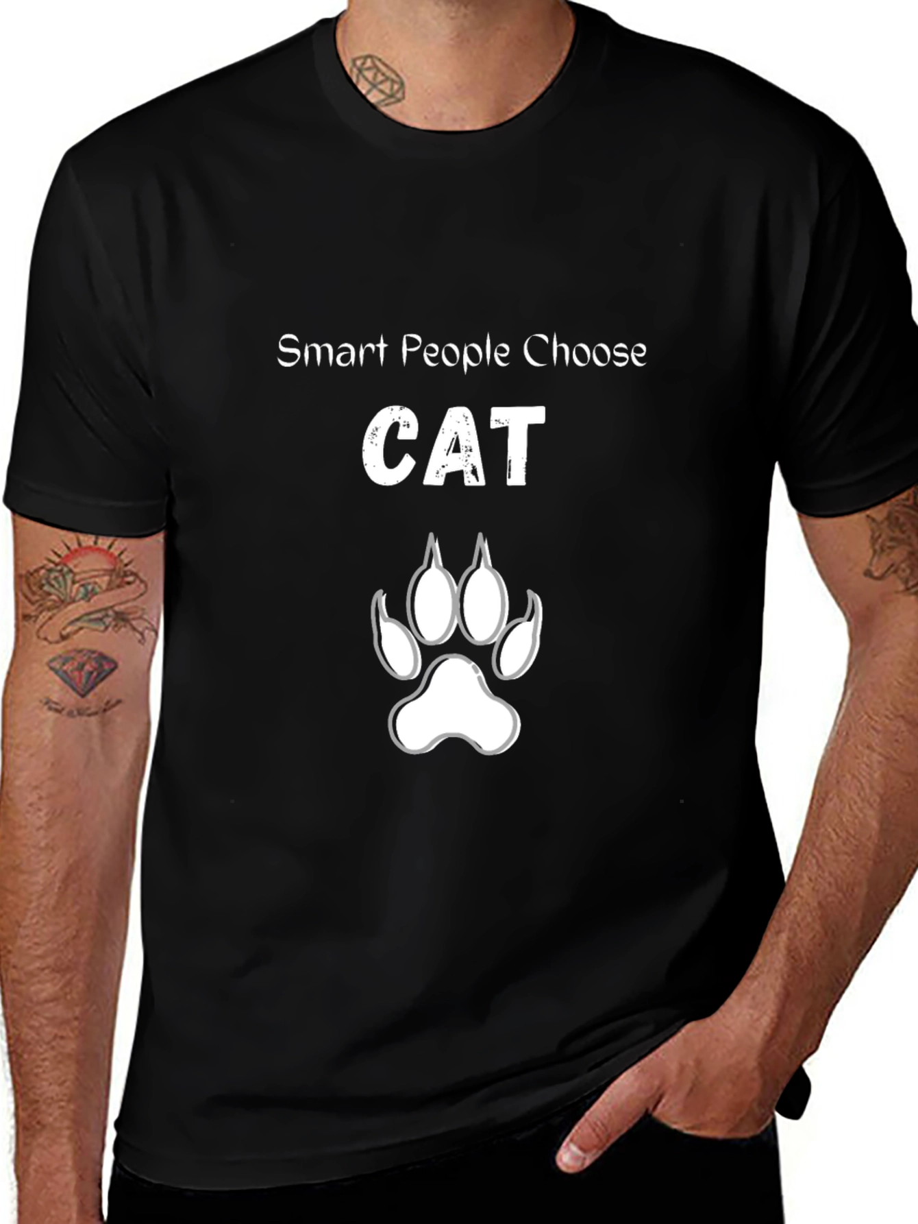 Smart People Choose Cats Graphic Tee