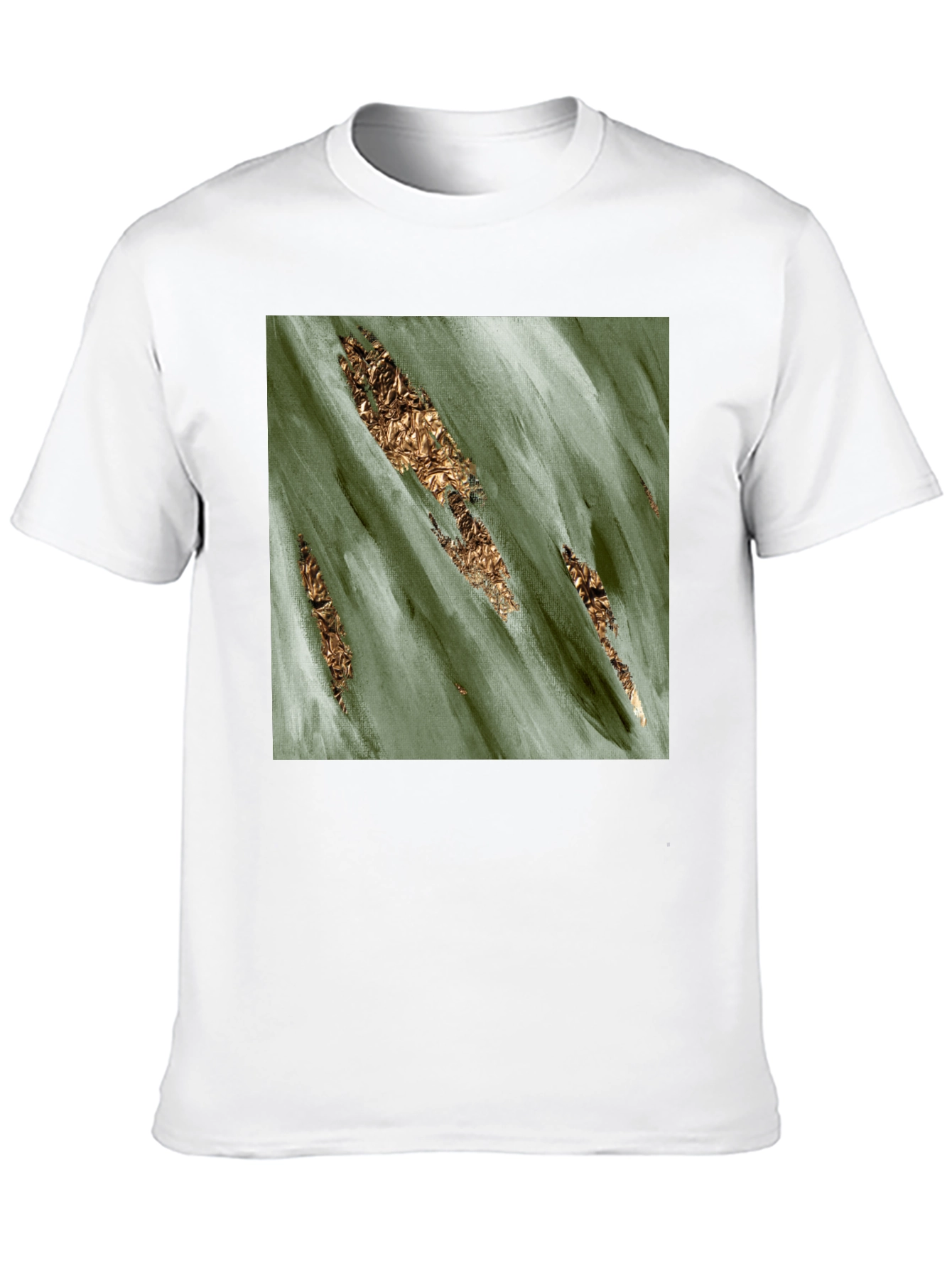 Abstract Gold Foil Accent Tee