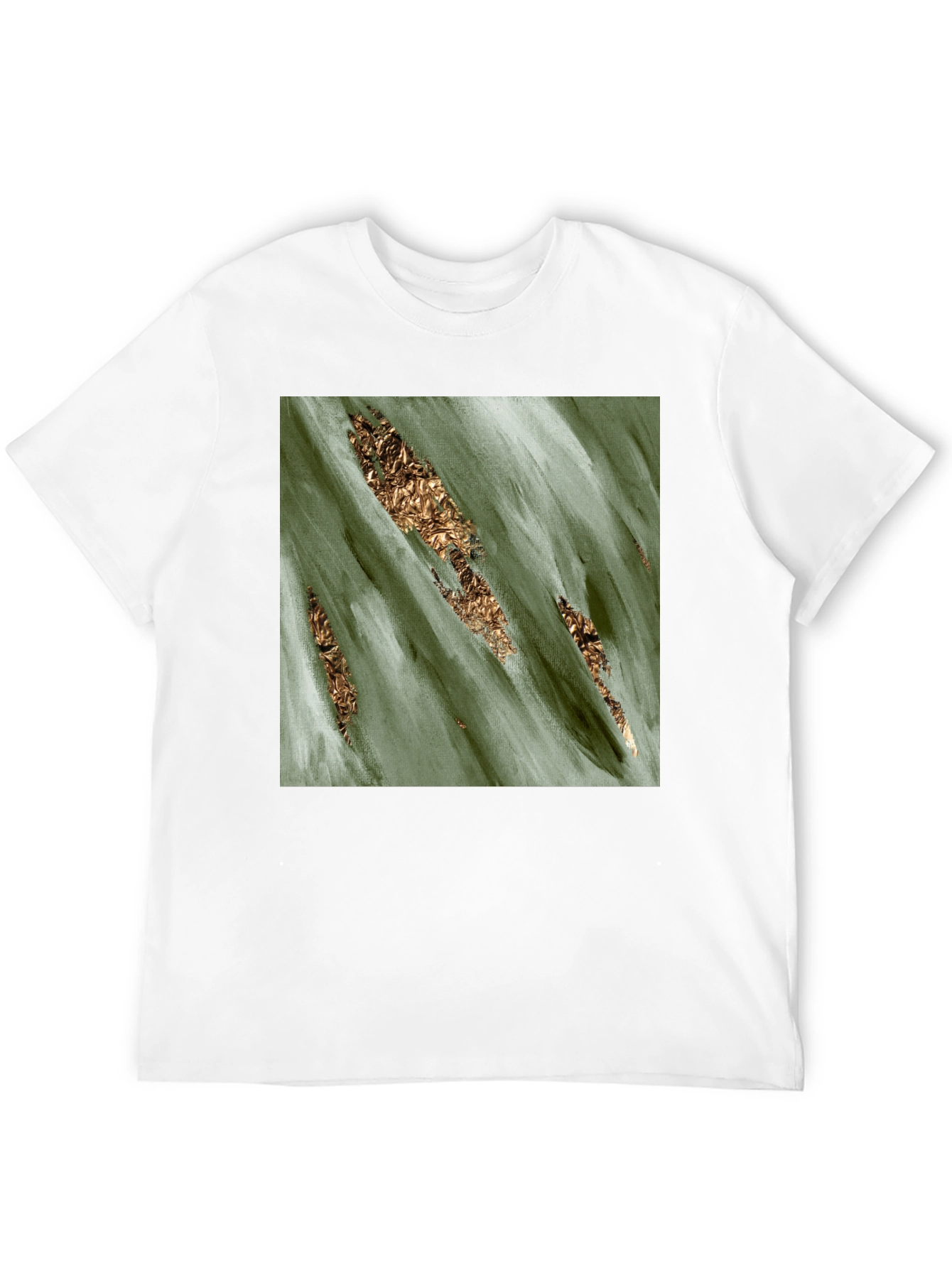 Abstract Gold Foil Accent Tee
