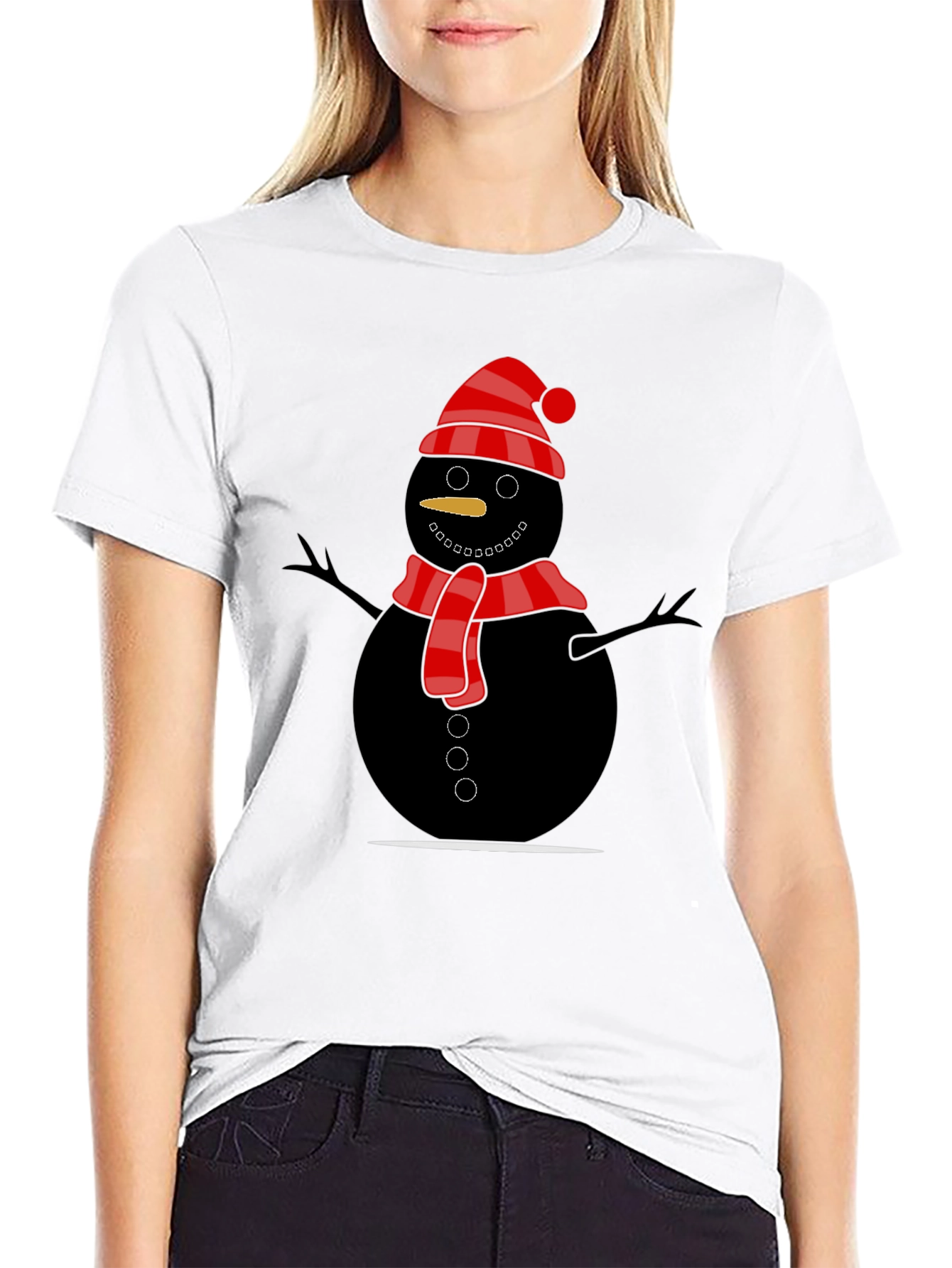 Snowman Graphic Tee - Holiday Fun