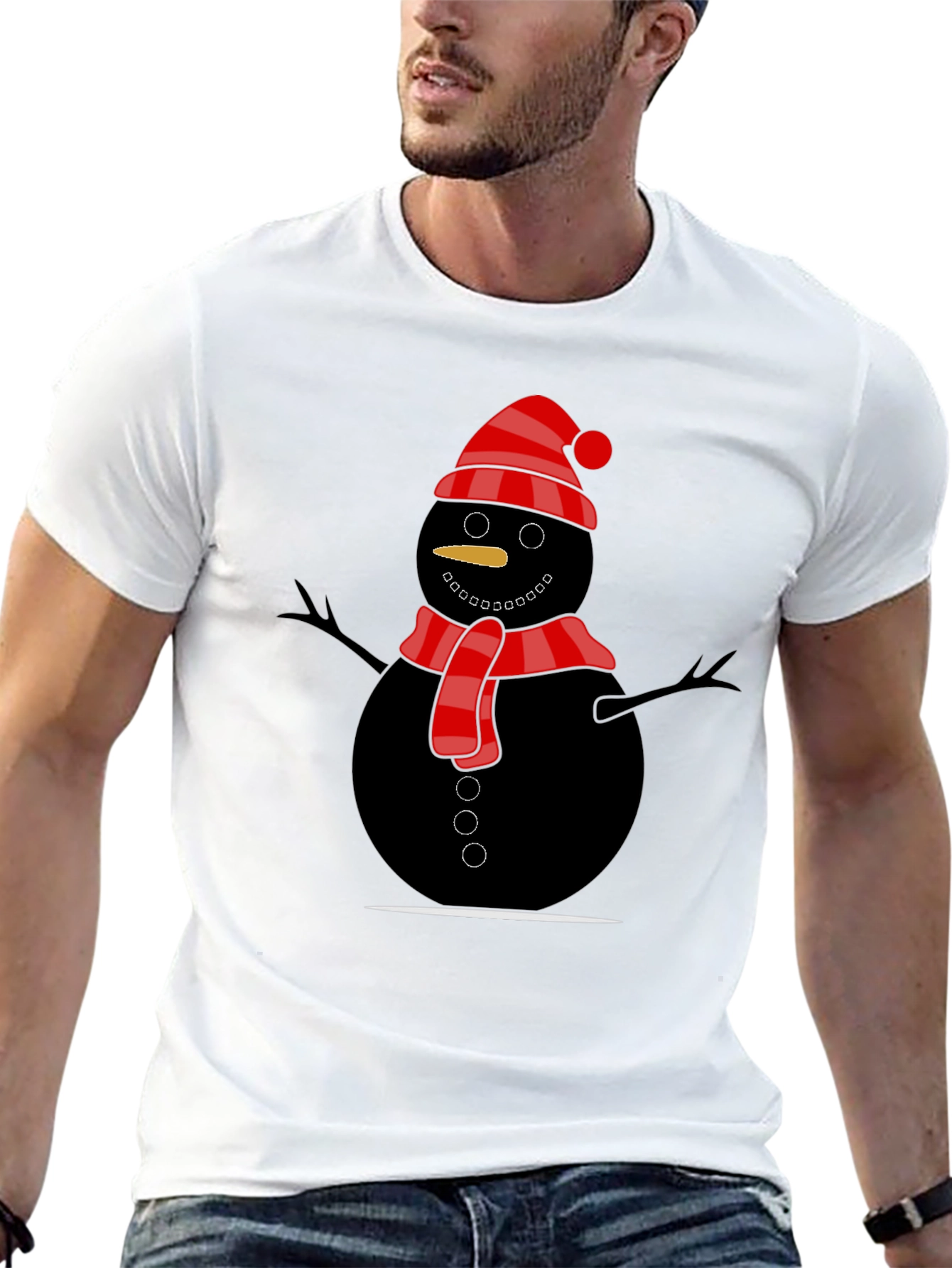 Snowman Graphic Tee - Holiday Fun