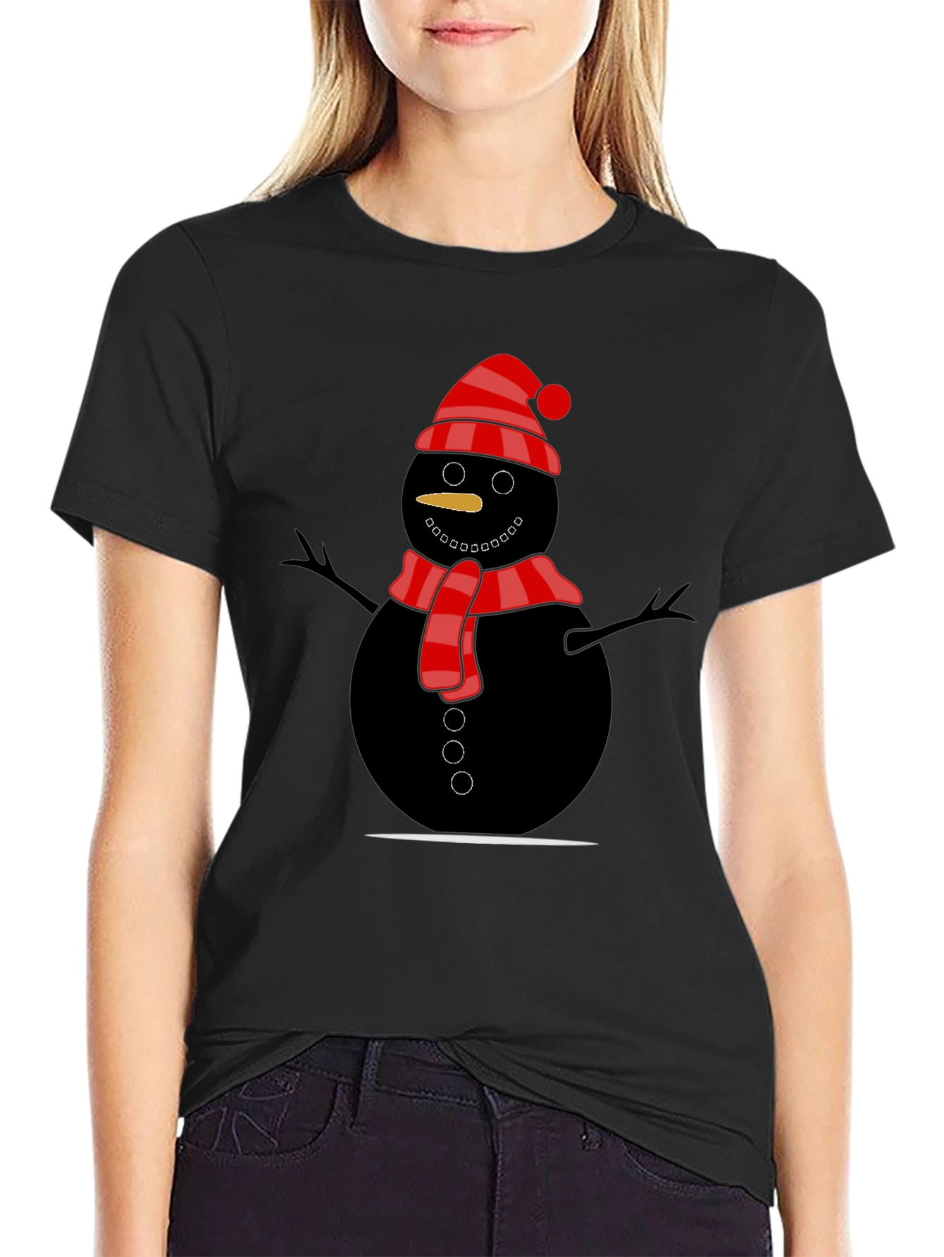 Snowman Graphic Tee - Holiday Fun