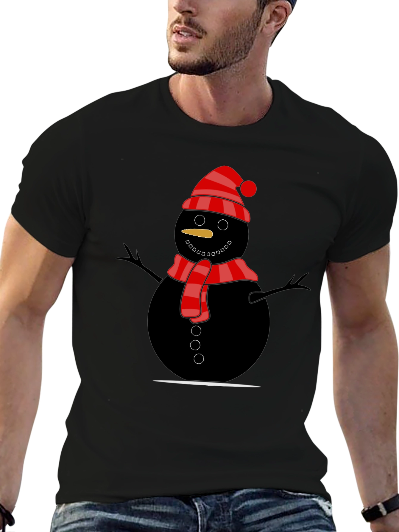 Snowman Graphic Tee - Holiday Fun