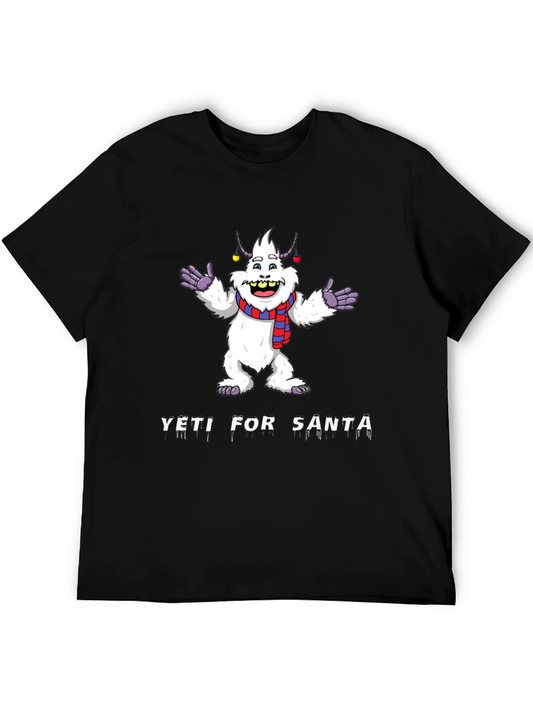 Yeti for Santa Graphic Tee - Black