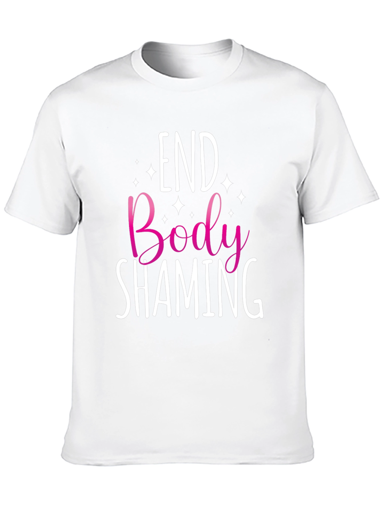End Body Shaming Graphic Tee - Black