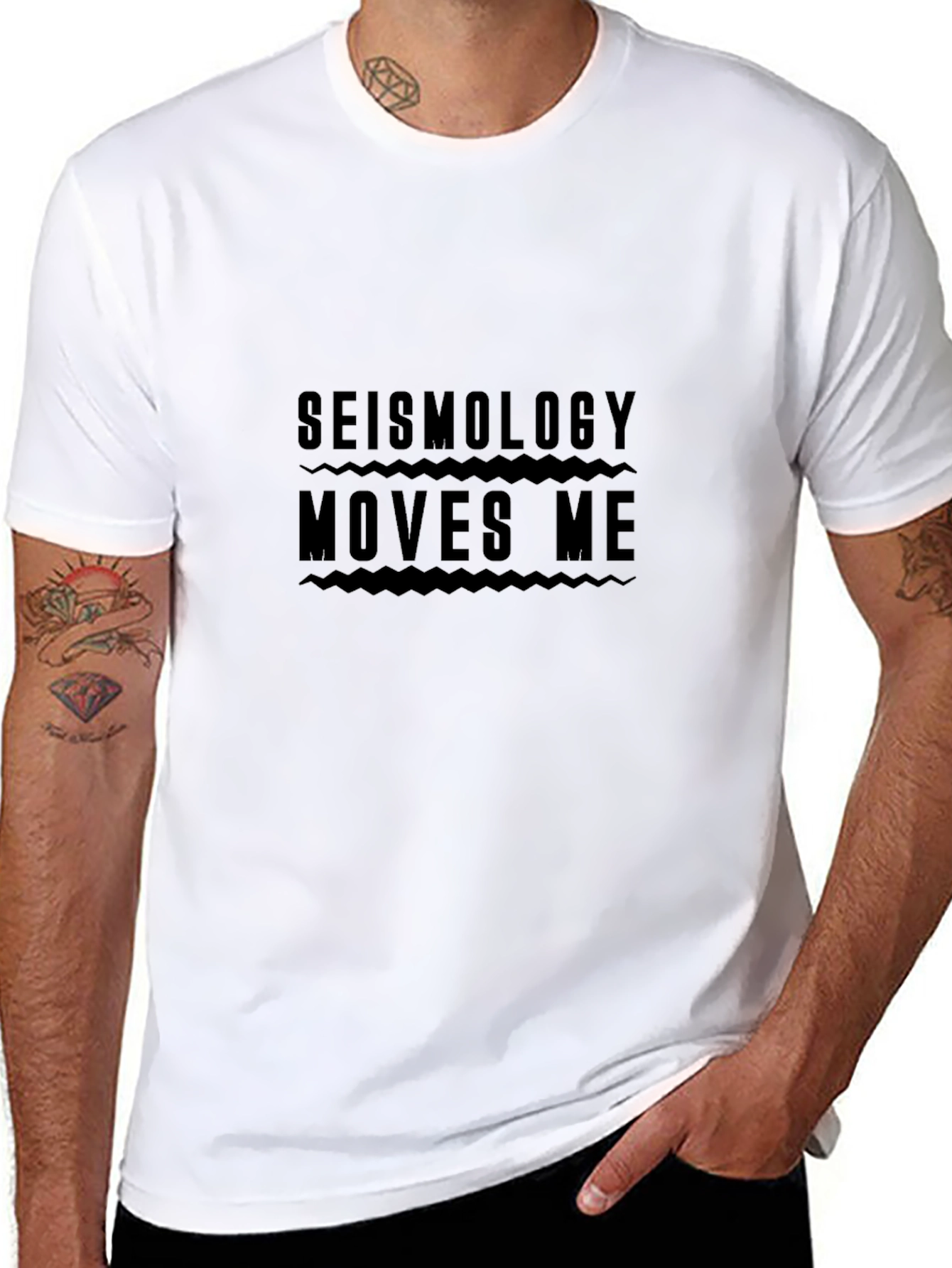 Seismology Moves Me Black T-Shirt