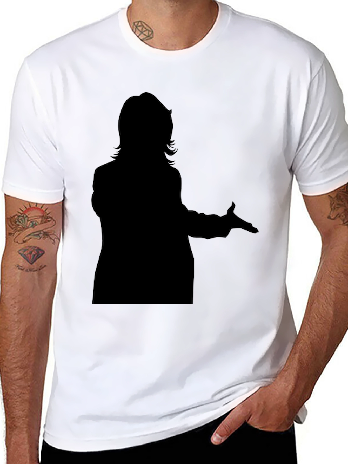 Silhouette Graphic Tee - Classic Black T-Shirt