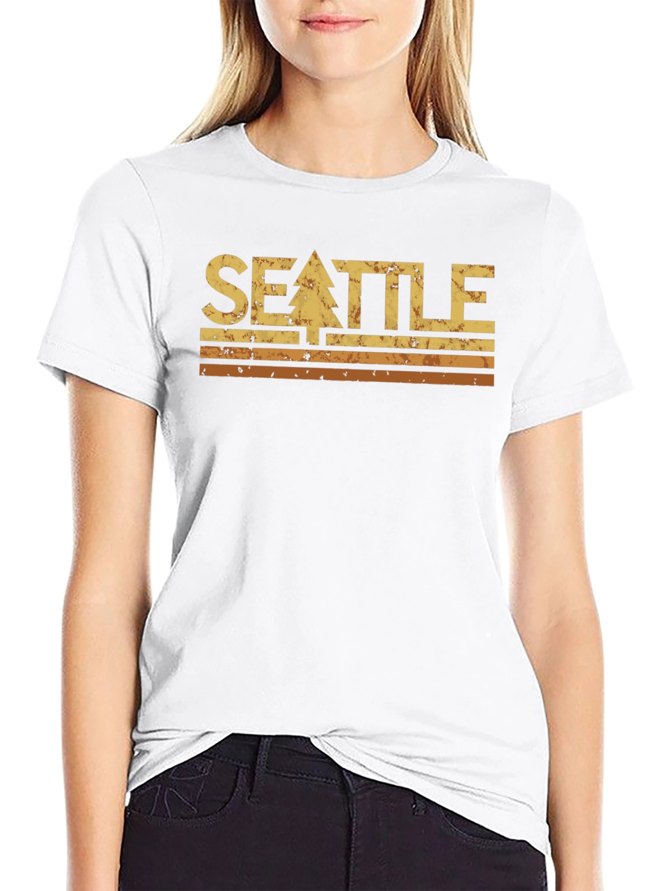 Seattle Tree Retro T-Shirt