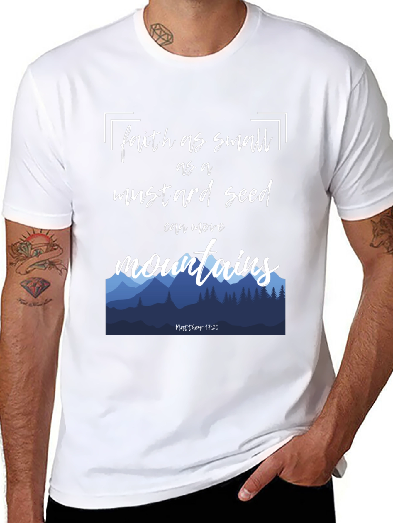 Faith Mustard Seed Mountain Graphic Tee
