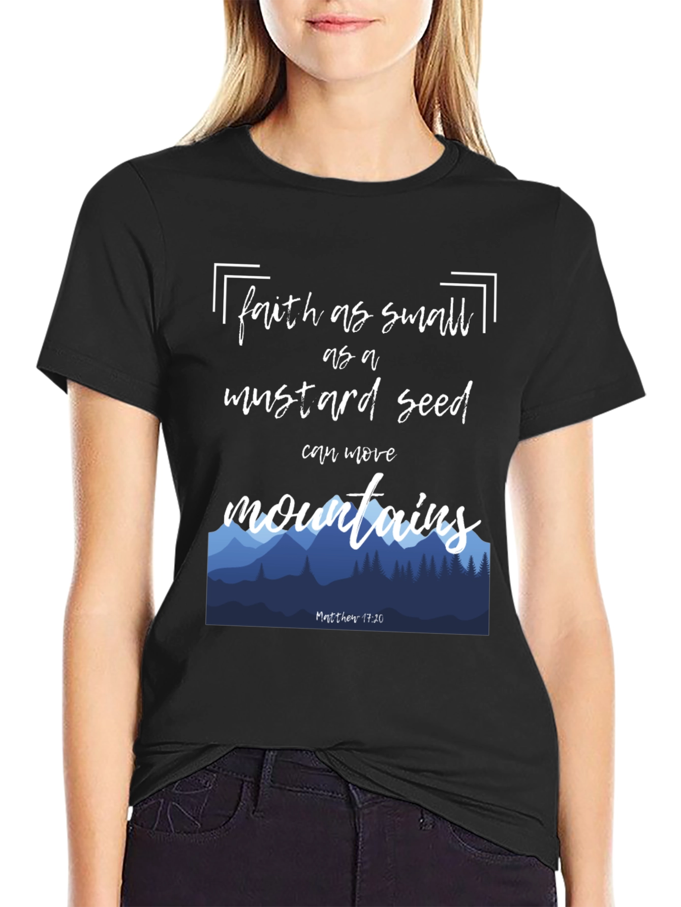 Faith Mustard Seed Mountain Graphic Tee