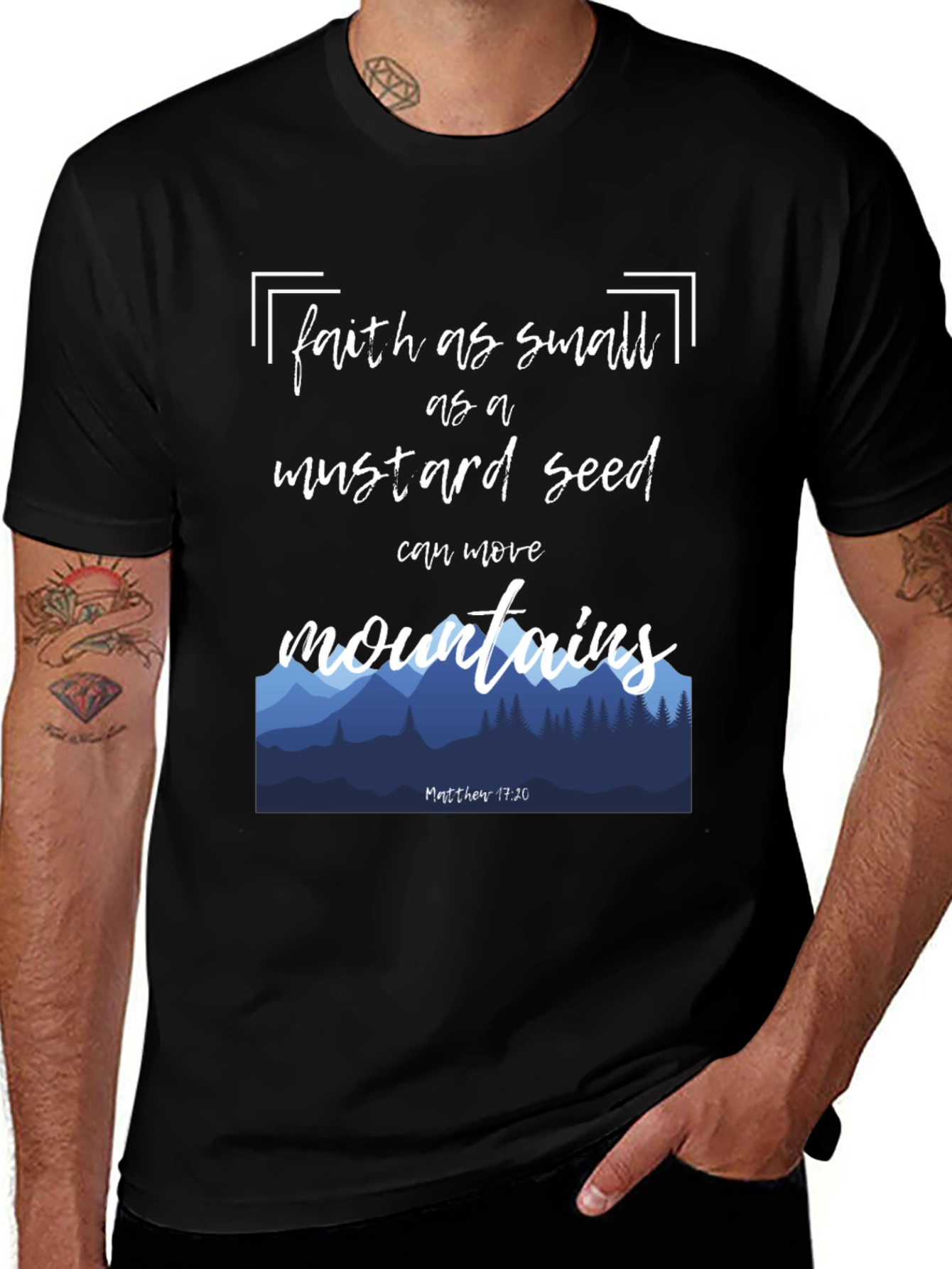 Faith Mustard Seed Mountain Graphic Tee