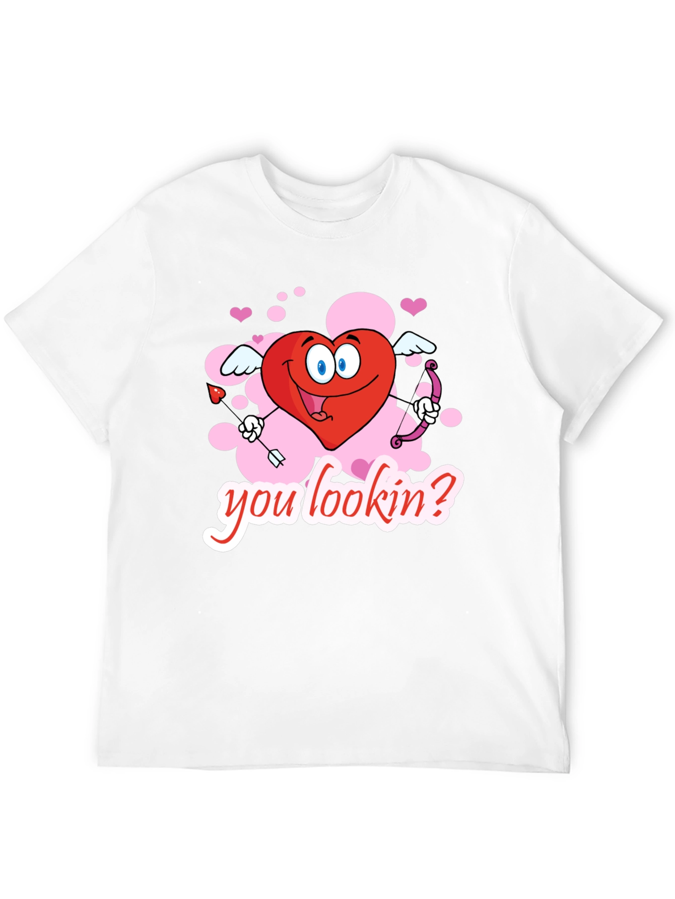 Valentines Cupid Heart Graphic T-Shirt