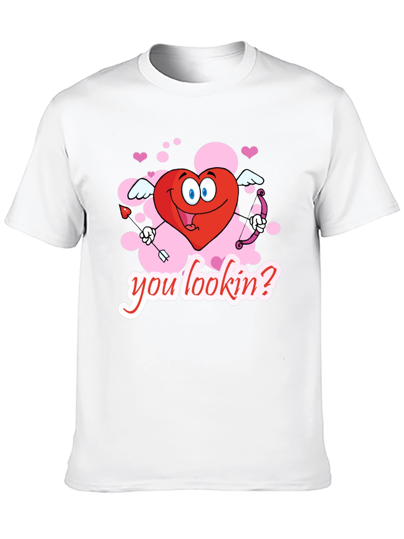 Valentines Cupid Heart Graphic T-Shirt