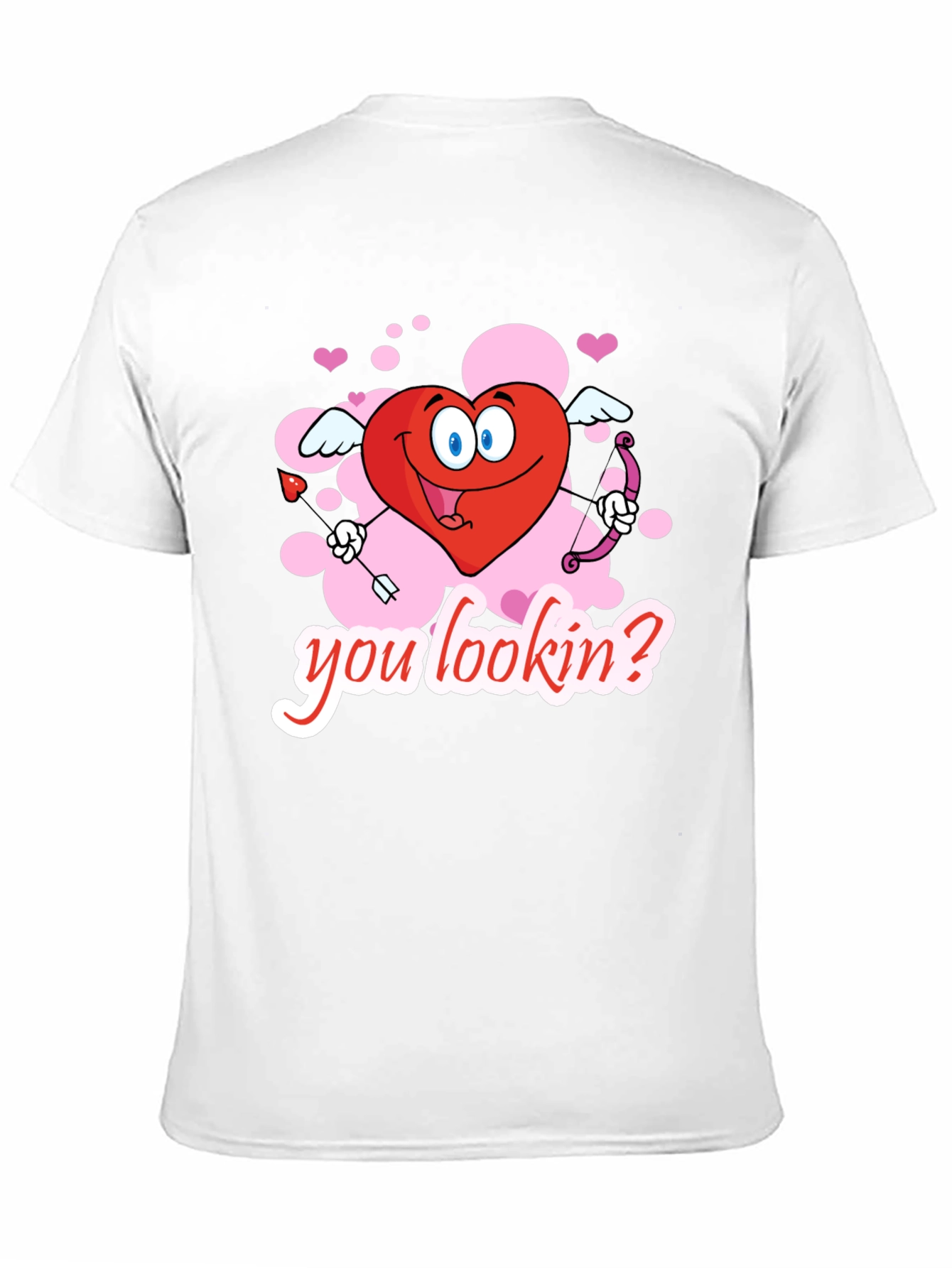 Valentines Cupid Heart Graphic T-Shirt