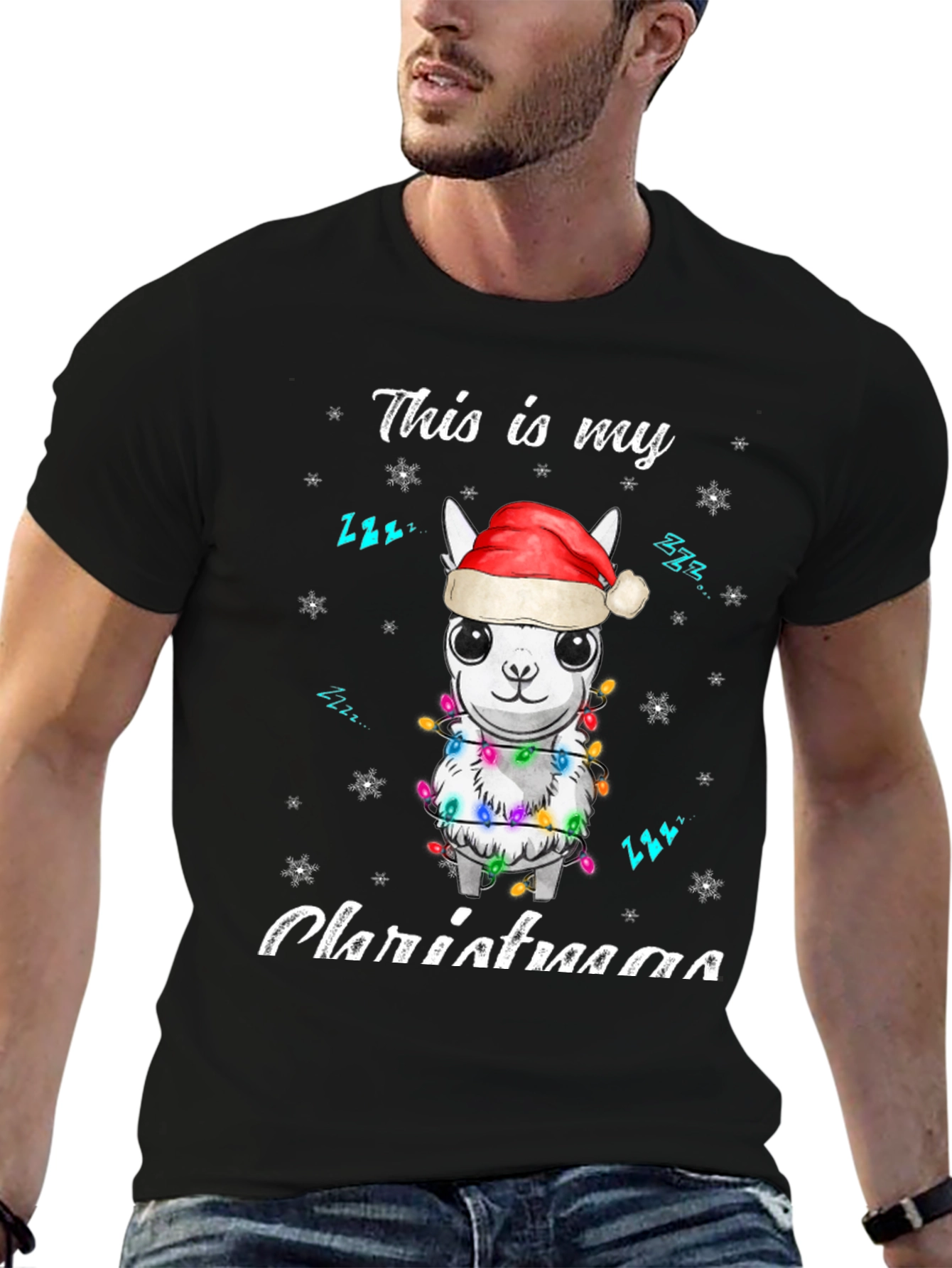 Christmas Llama T-Shirt - This is my Christmaaa