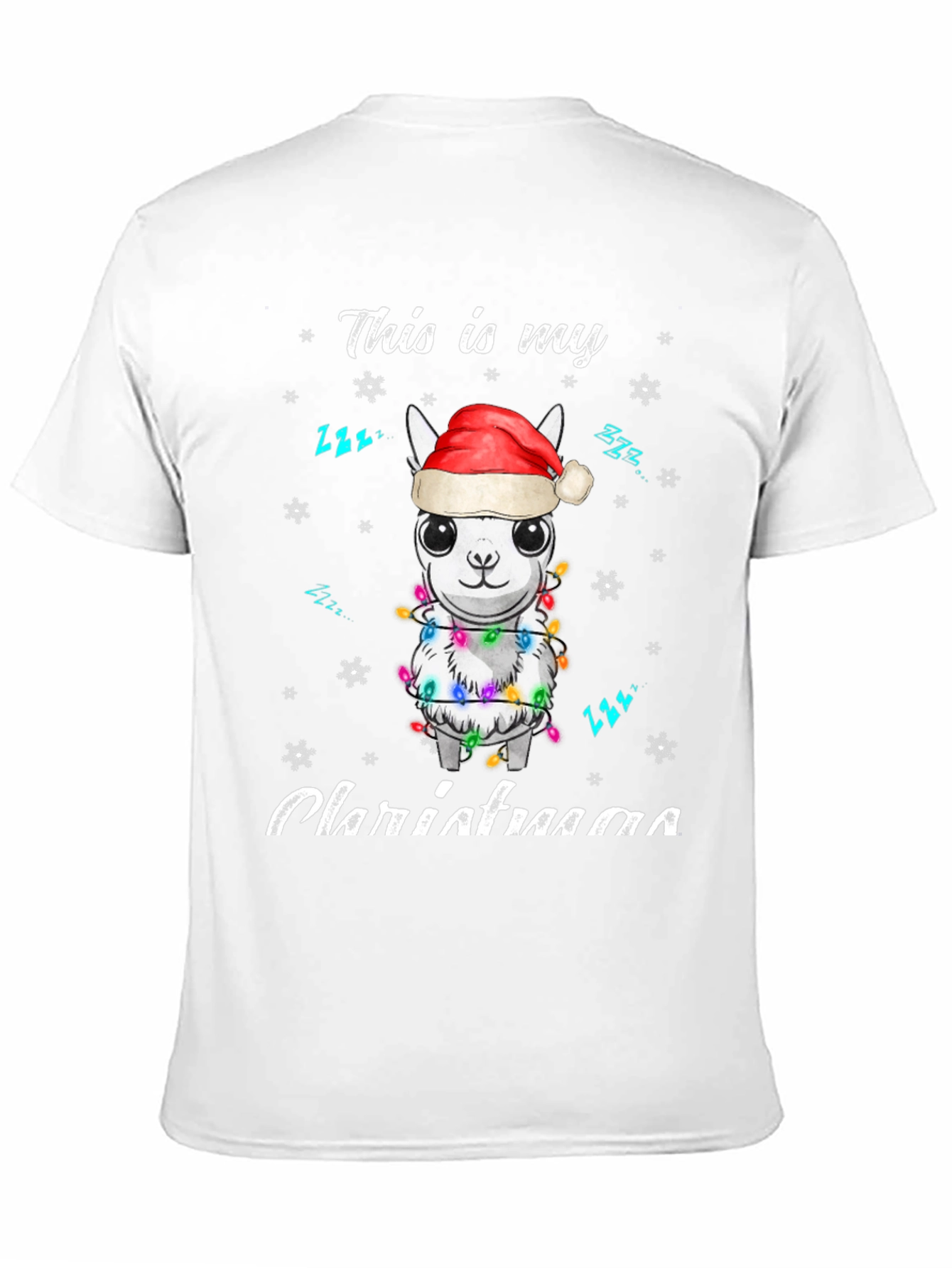 Christmas Llama T-Shirt - This is my Christmaaa
