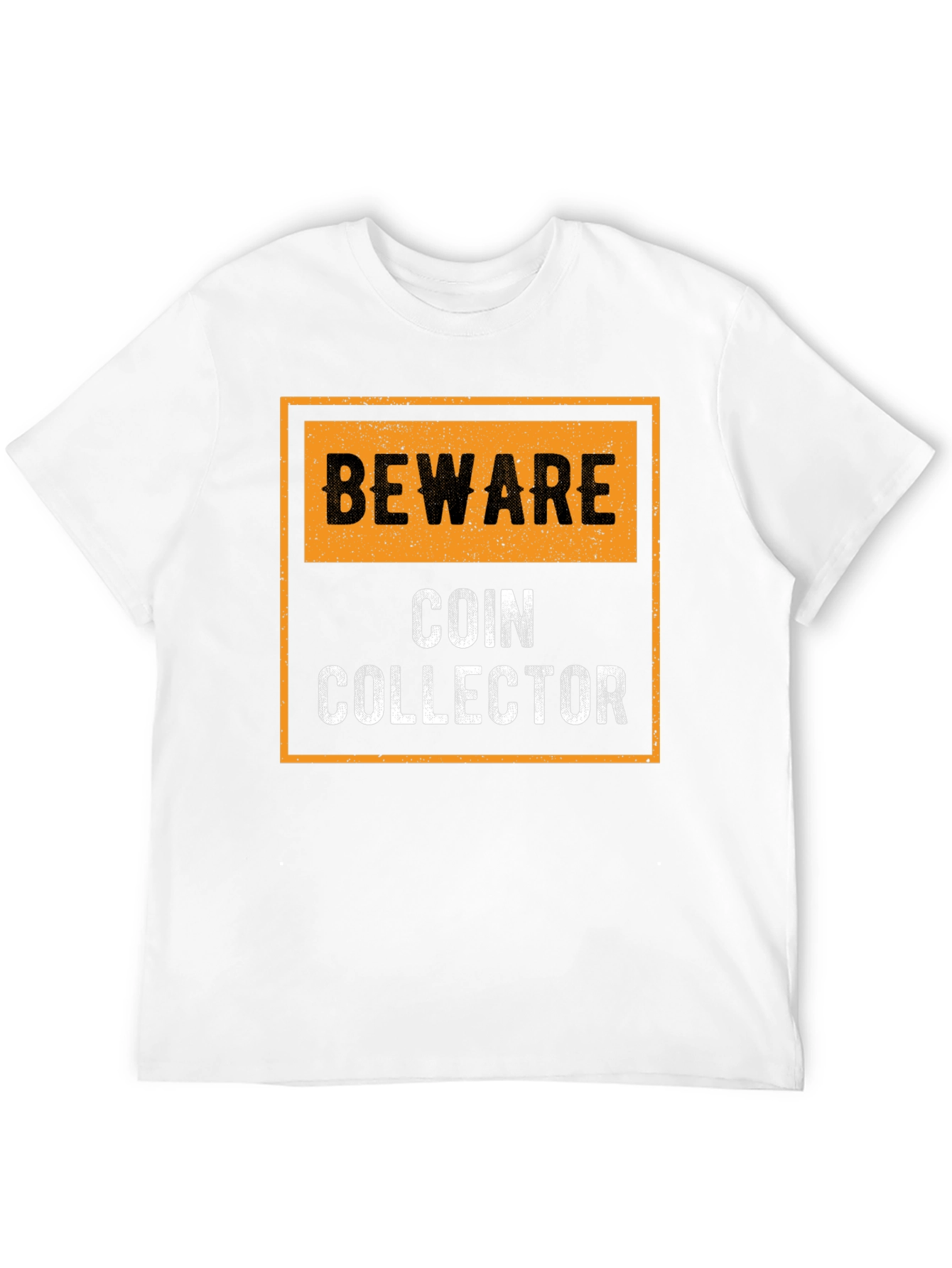 Beware Coin Collector Black Graphic T-Shirt