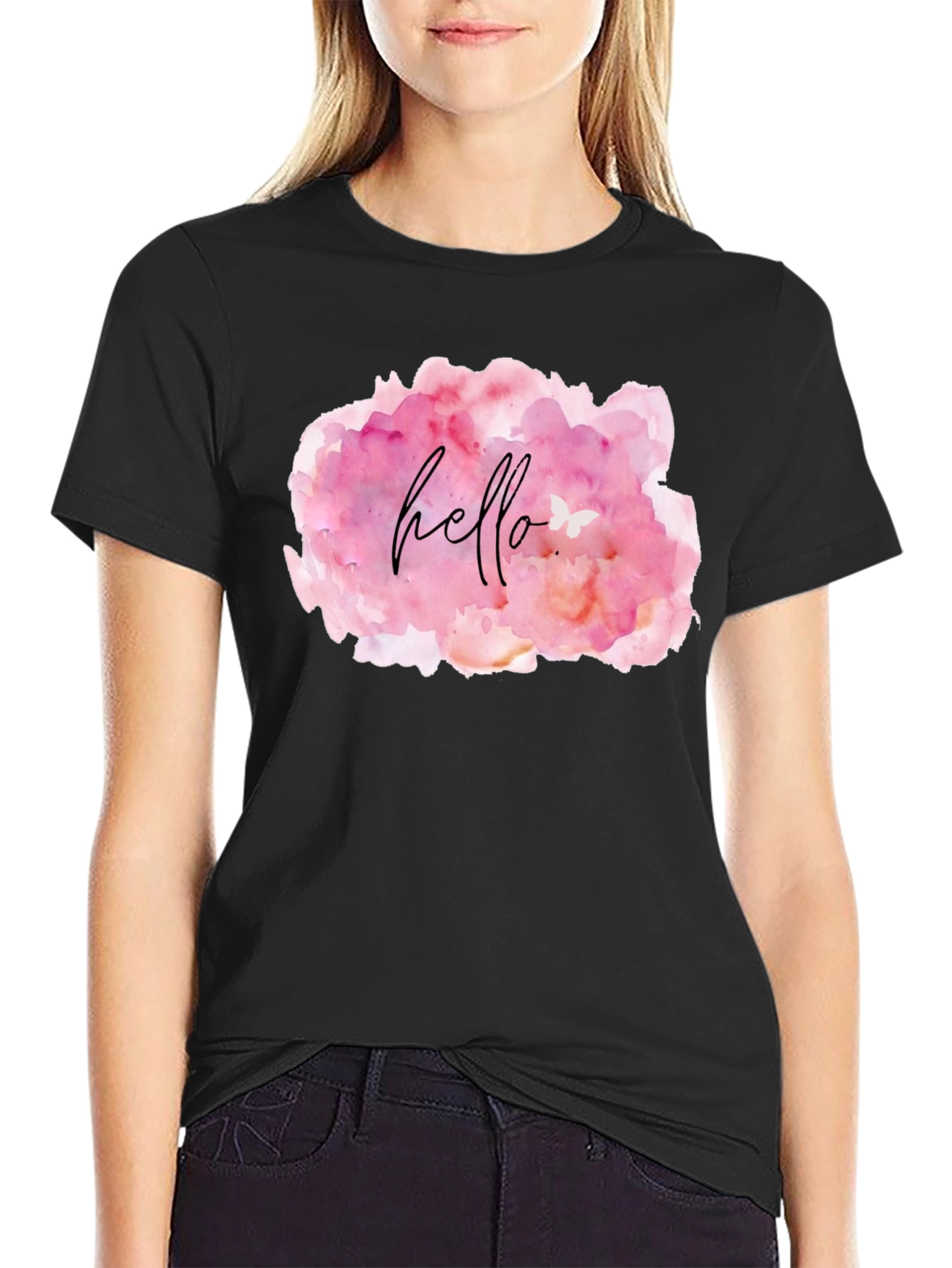 Hello Watercolor T-Shirt