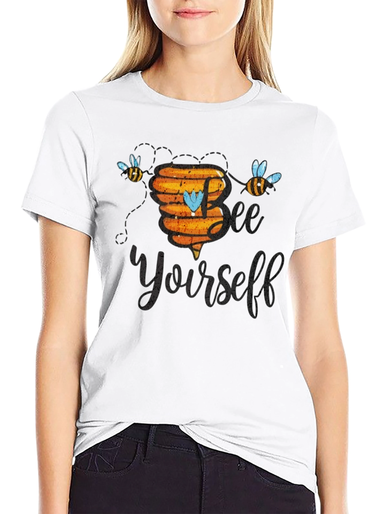 Bee Yourself Black T-Shirt